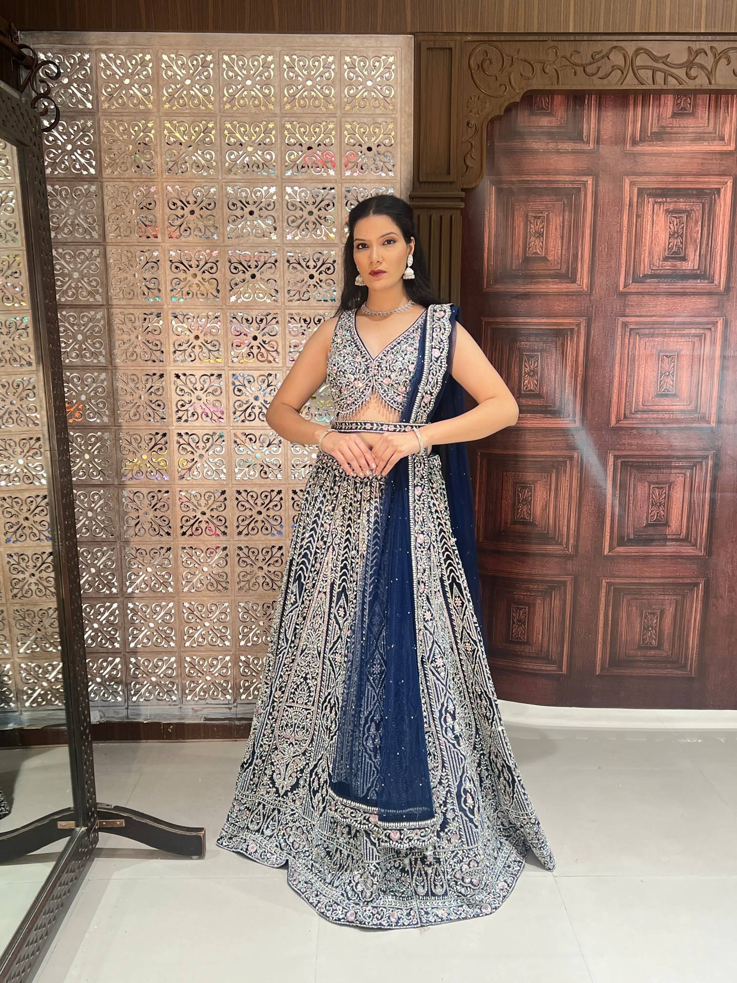 WEDDING DESIGNER LEHENGA RECEPTION,EVENING OCCASSION,ENGAGEMENT PARTY OUTFIT