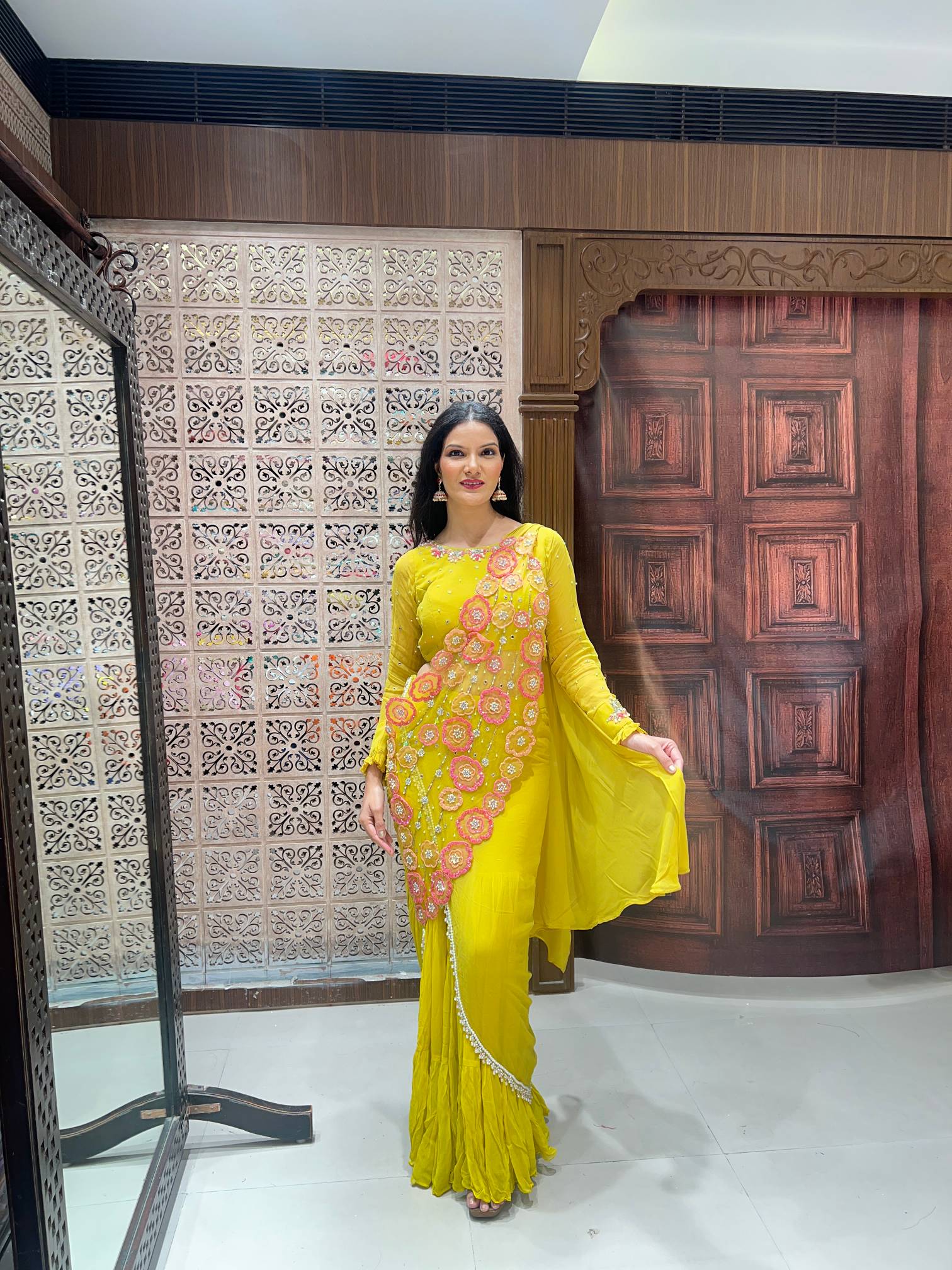 INDO-WESTERN DRESS FESTIVE OCCASSION,WEDDING,SANGEET NIGHT OUTFIT