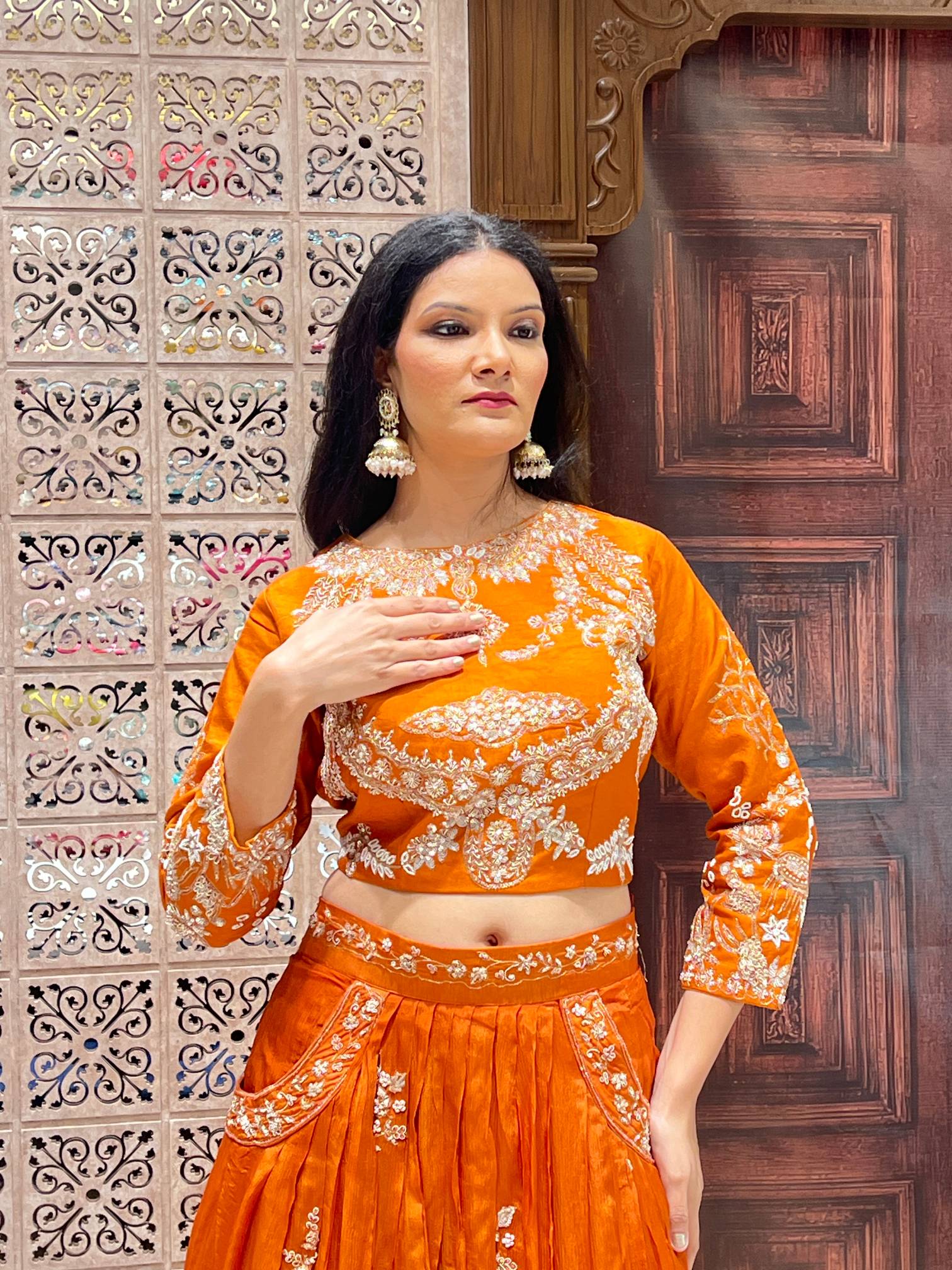 DESIGNER LEHENGA MEHNDI,HALDI,RECEPTION,EVENING,SIDER, PARTY WEAR OUTFIT