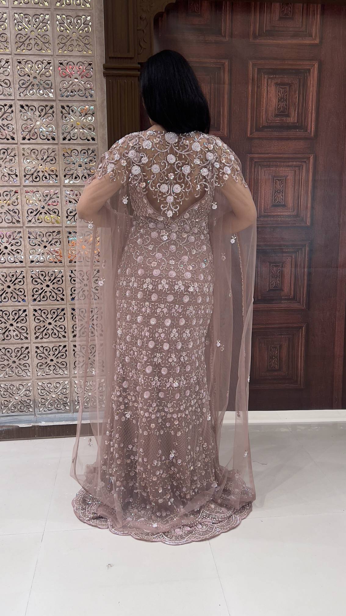 WEDDING GOWN RECEPTION CEREMONEY, FESTIVE OCCASION PARTY WEAR OUTFIT