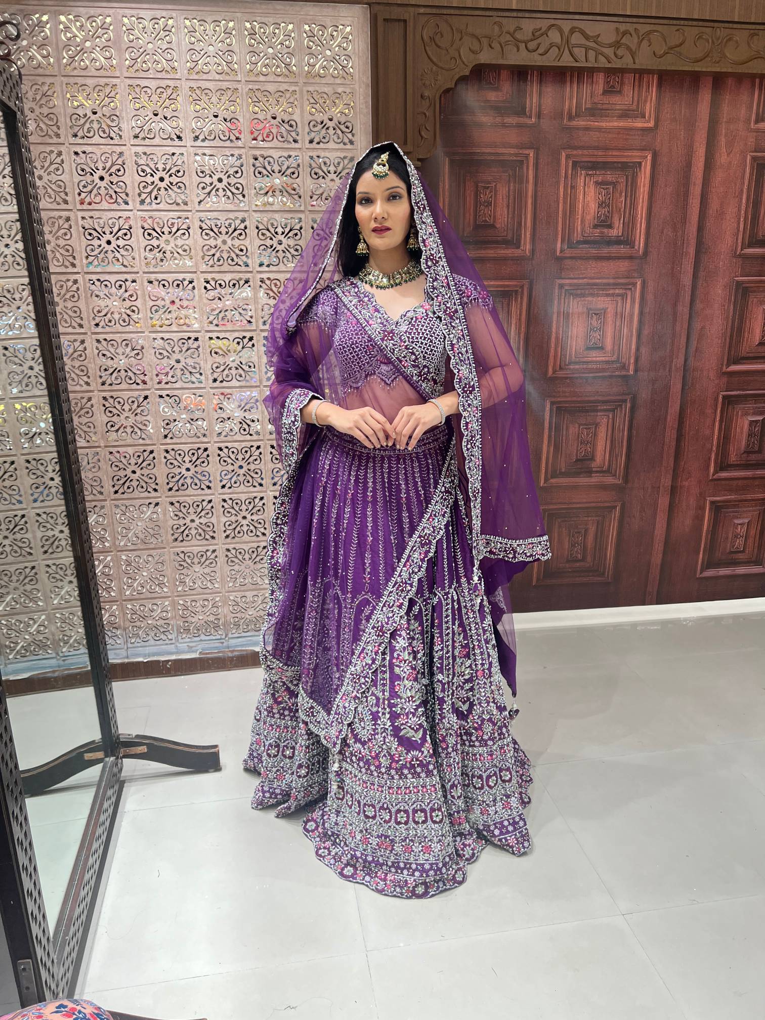 BRIDAL LEHENGA WEDDING,RECEPTION,FESTIVE OCCASSION PARTY WEAR OUTFIT