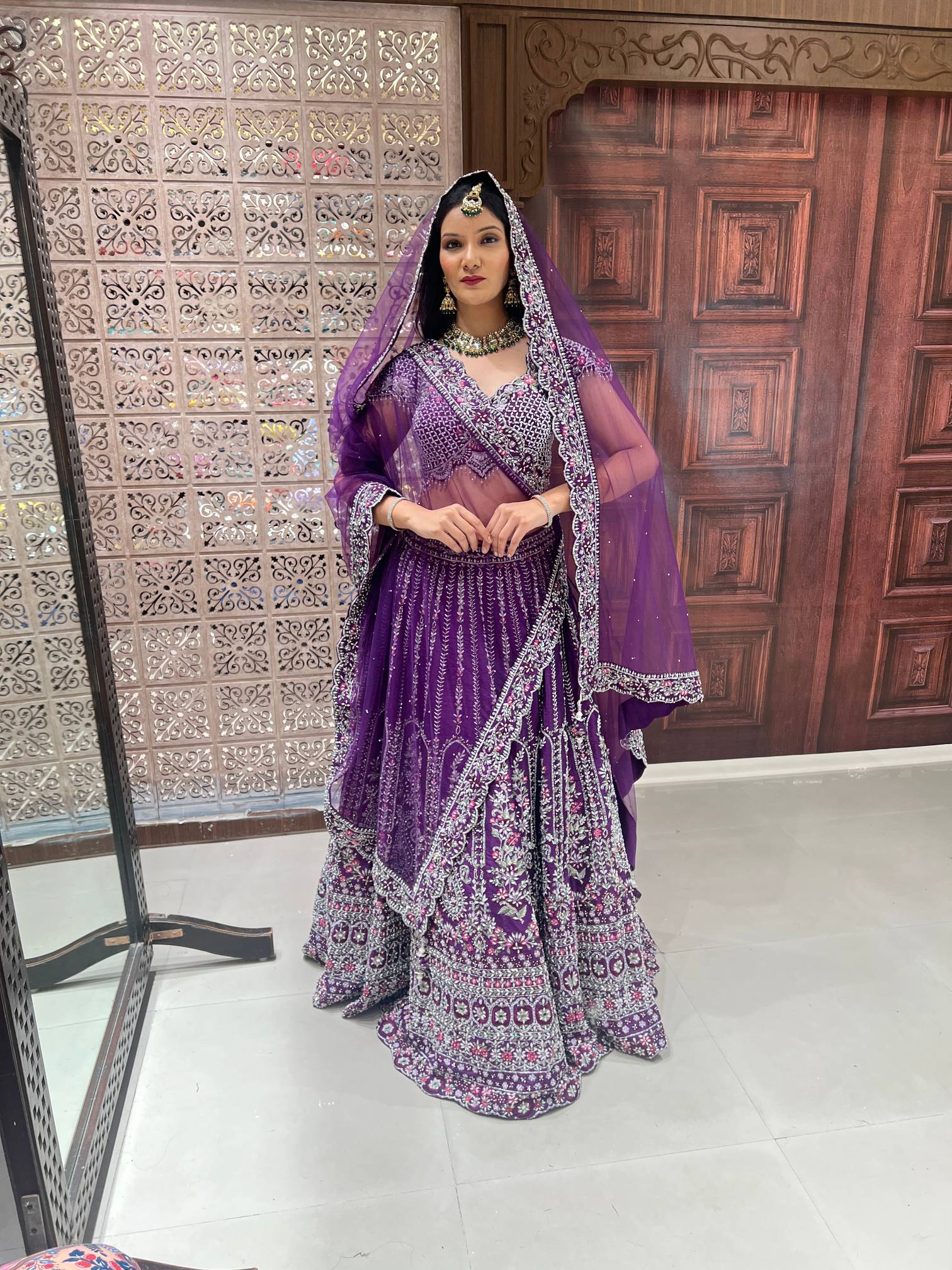 BRIDAL LEHENGA WEDDING,RECEPTION,FESTIVE OCCASSION PARTY WEAR OUTFIT