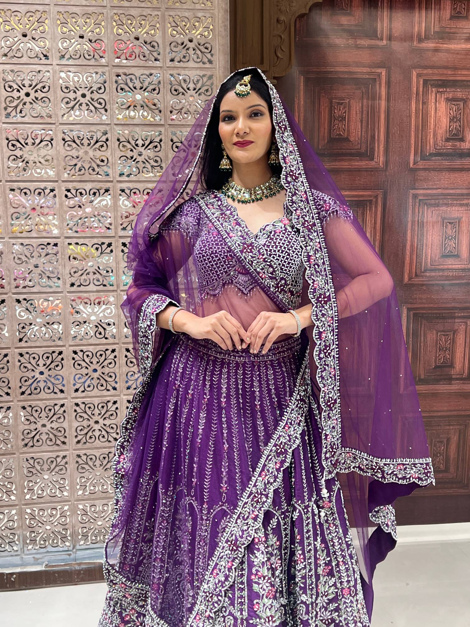 BRIDAL LEHENGA WEDDING,RECEPTION,FESTIVE OCCASSION PARTY WEAR OUTFIT