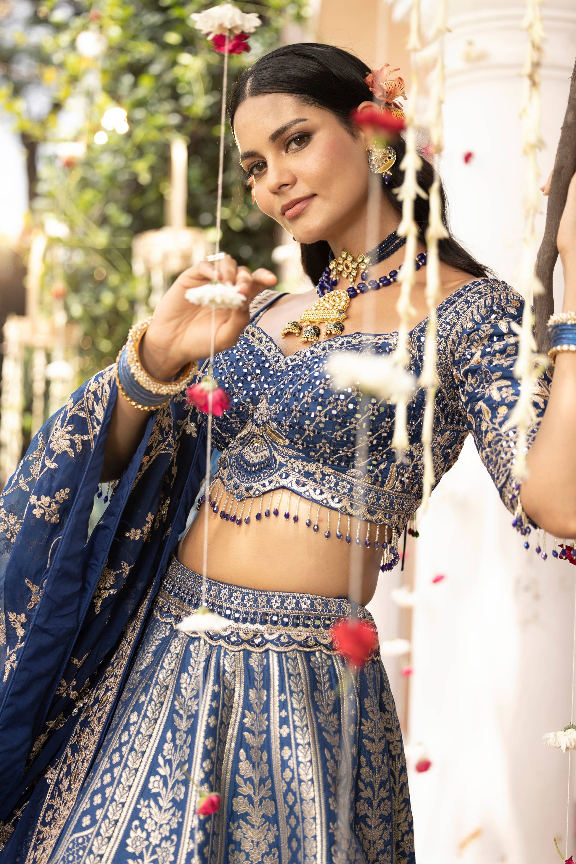 WEDDING,RECEPTION,SIDER WAER ,MEHENDI BANARSI SILK PARTY WEAR LEHENGA CHOLI