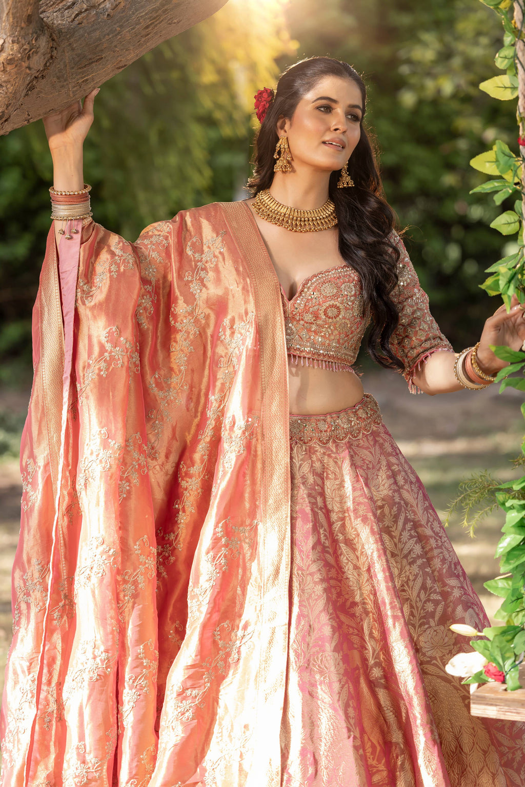 WEDDING RECEPTION LEHENGA ,FUNCTIONAL,SIDER PARTY WEAR OUTFIT