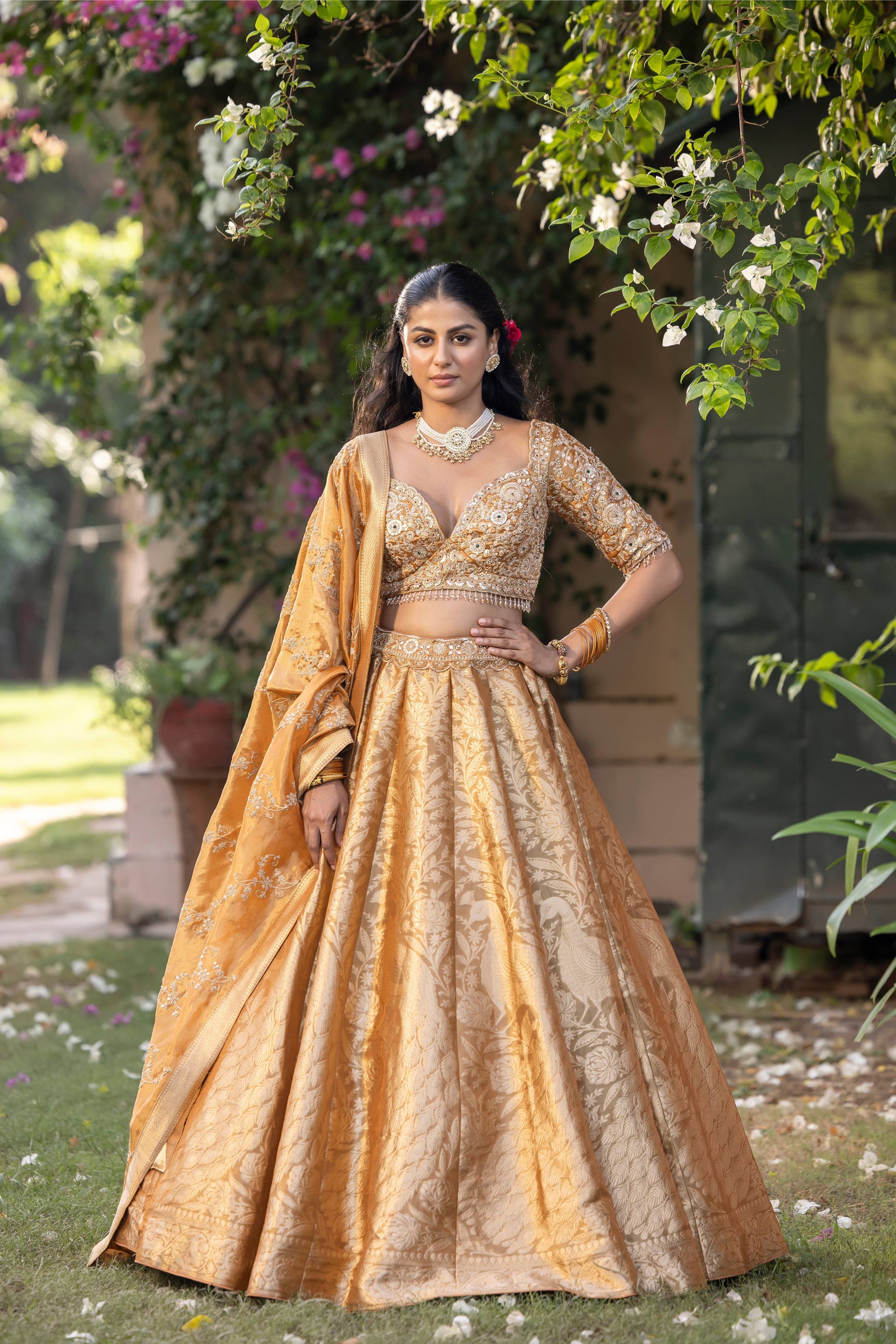 HALDI CEREMONEY, MEHNDI, EVENING FUNCTION,WEDDING RECEPTION PARTY WEAR LEHENGA CHOLI OUTFIT