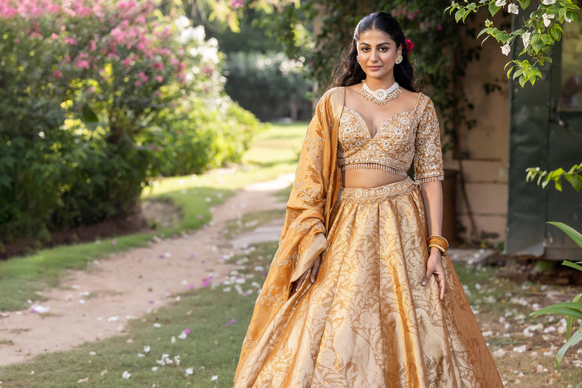 HALDI CEREMONEY, MEHNDI, EVENING FUNCTION,WEDDING RECEPTION PARTY WEAR LEHENGA CHOLI OUTFIT
