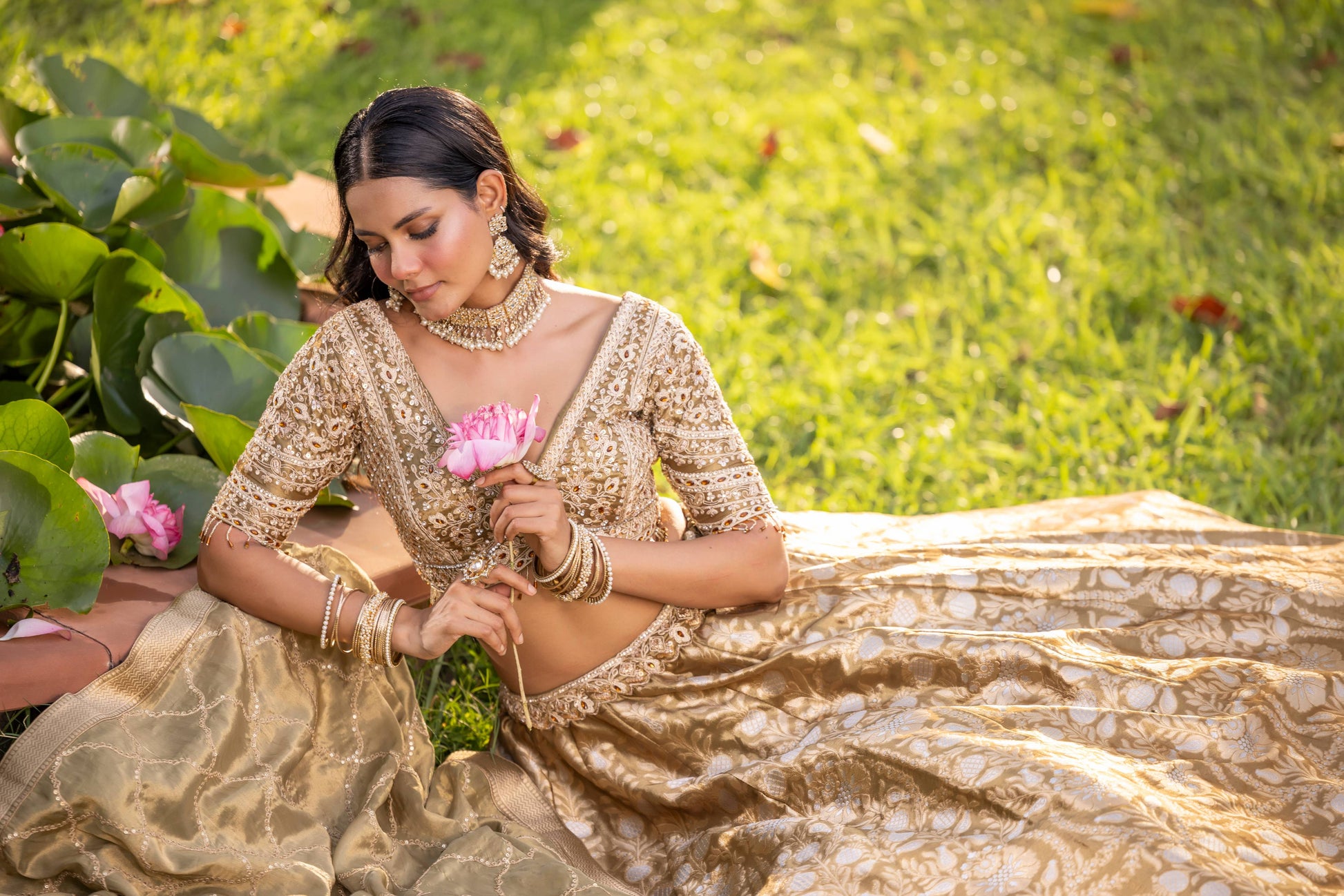 BANARSI SILK BRIDAL LEHENGA HALDI CEREMONEY,MEHENDI,SIDER, WEDDING,RECEPTION PARTY WEAR OUTFIT