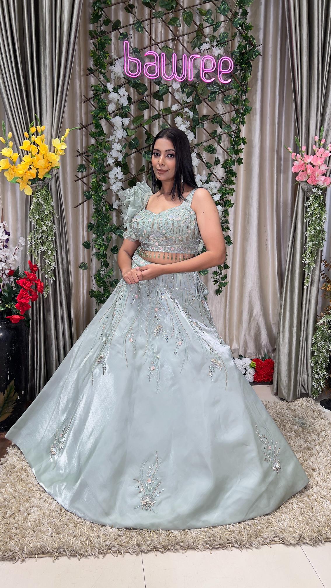 Reception wear Orgenza Lehenga Choli