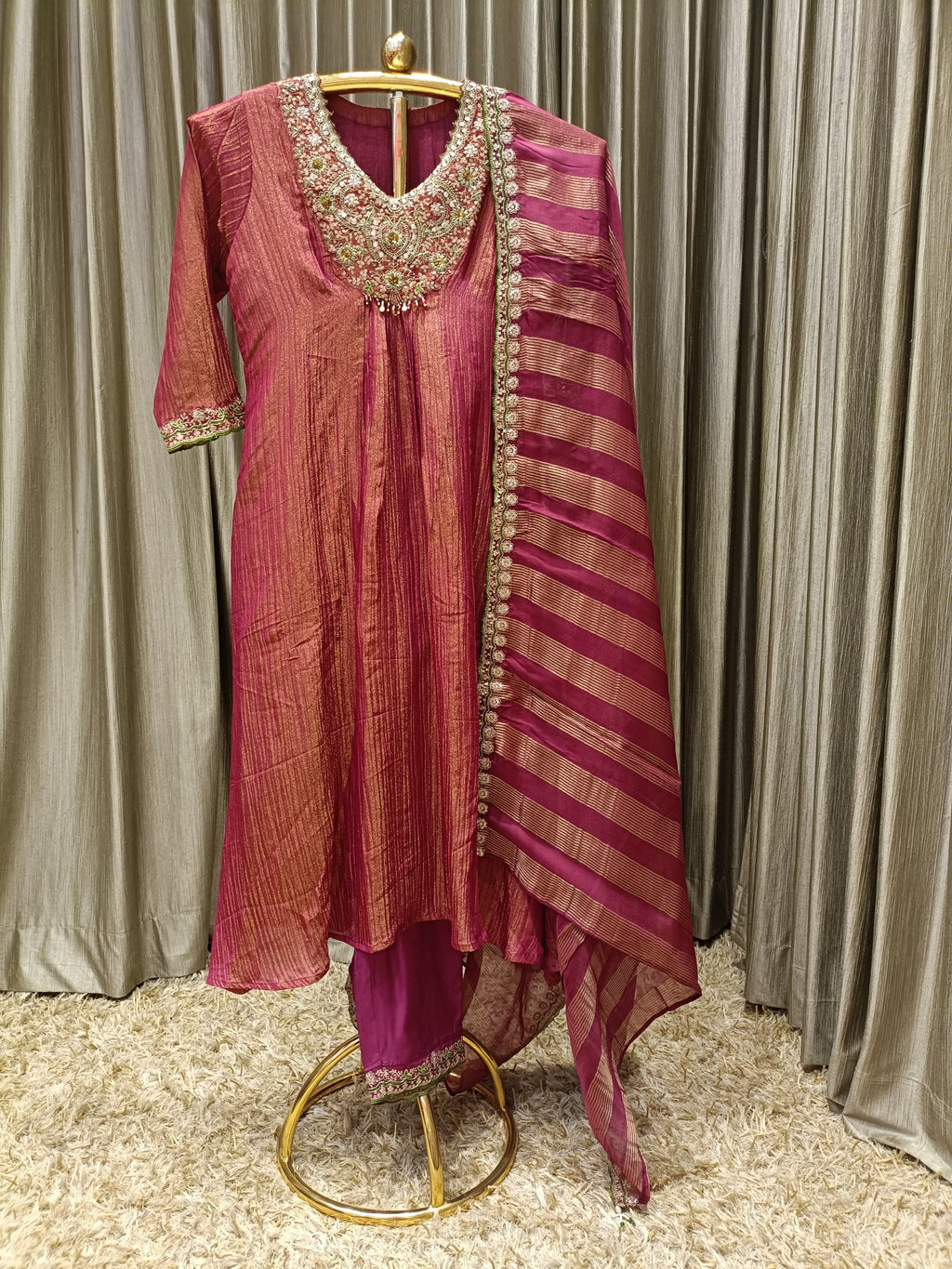 semi party wear kurta