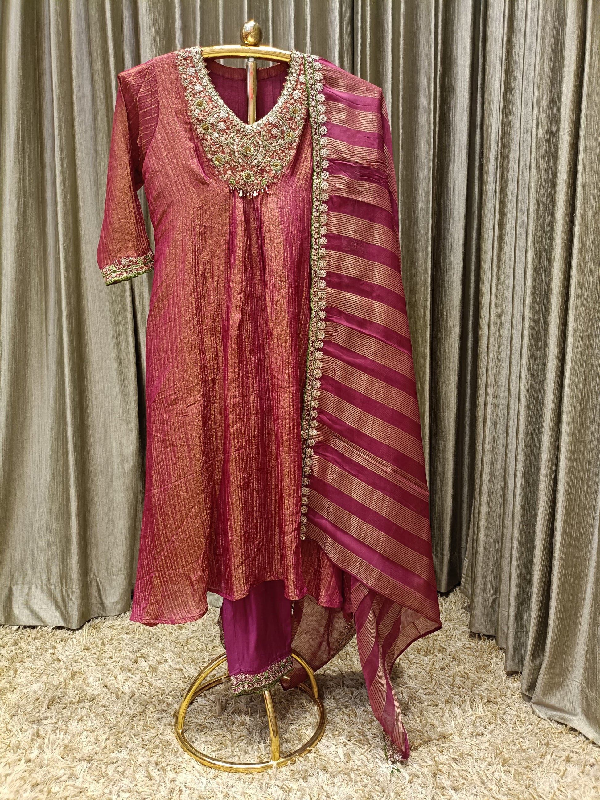 semi party wear kurta