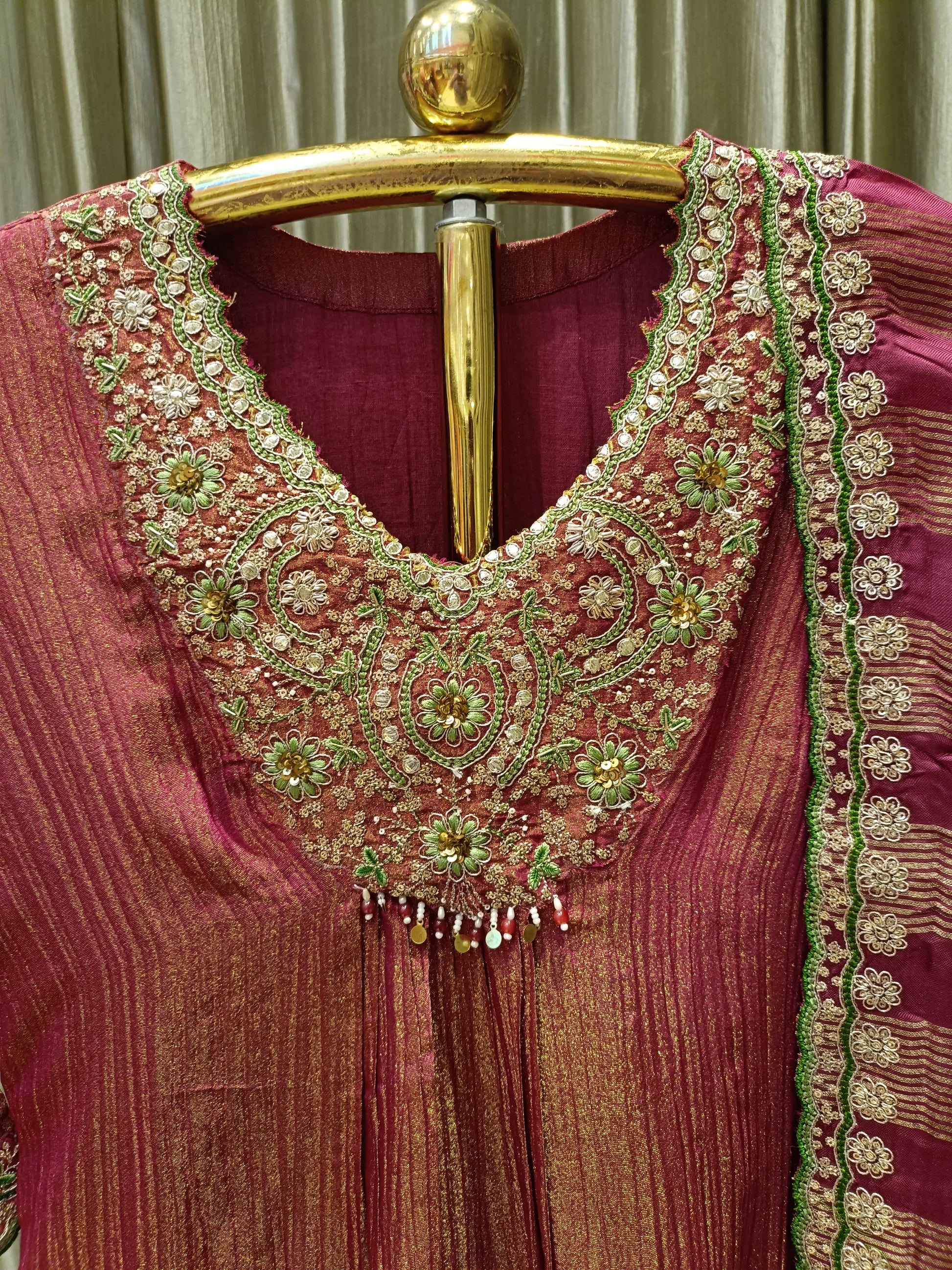 semi party wear kurta