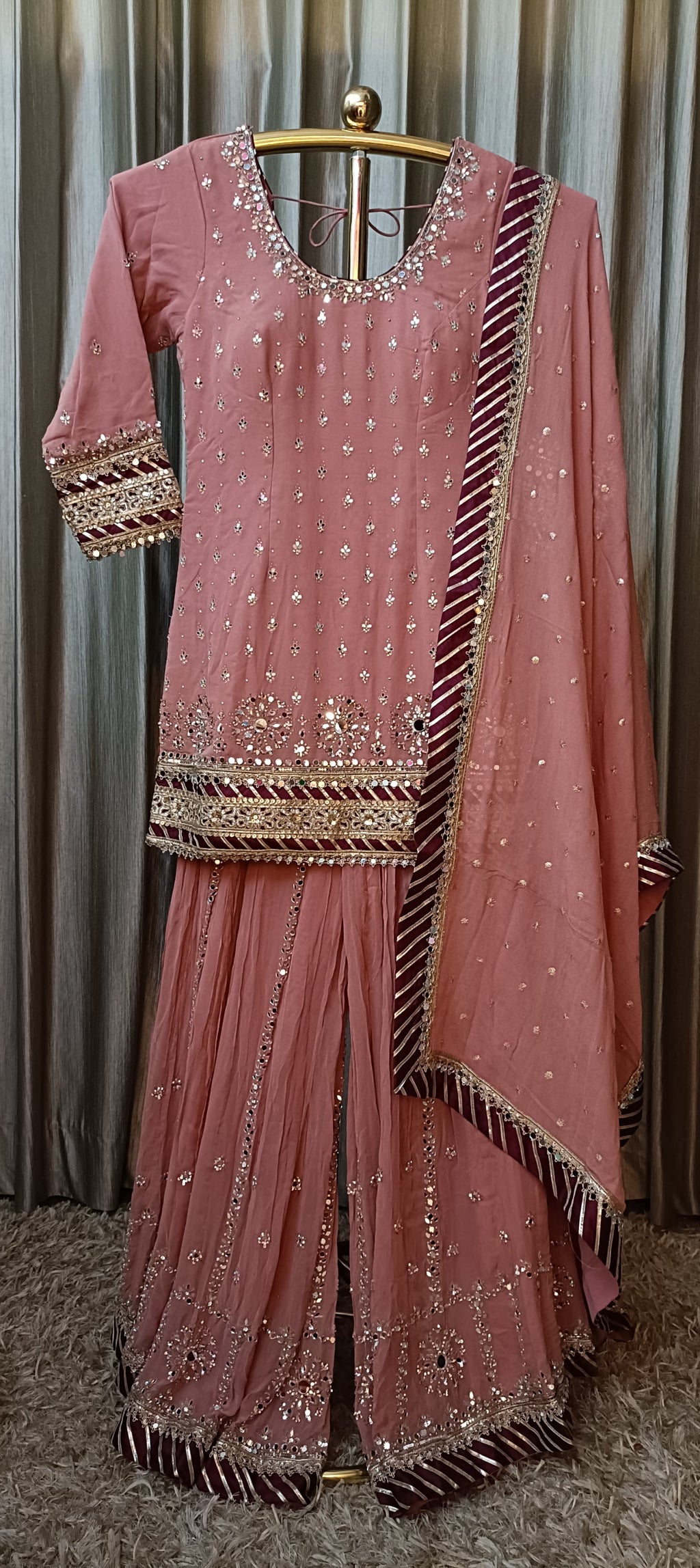 HANDWORK PALAZZO SUIT