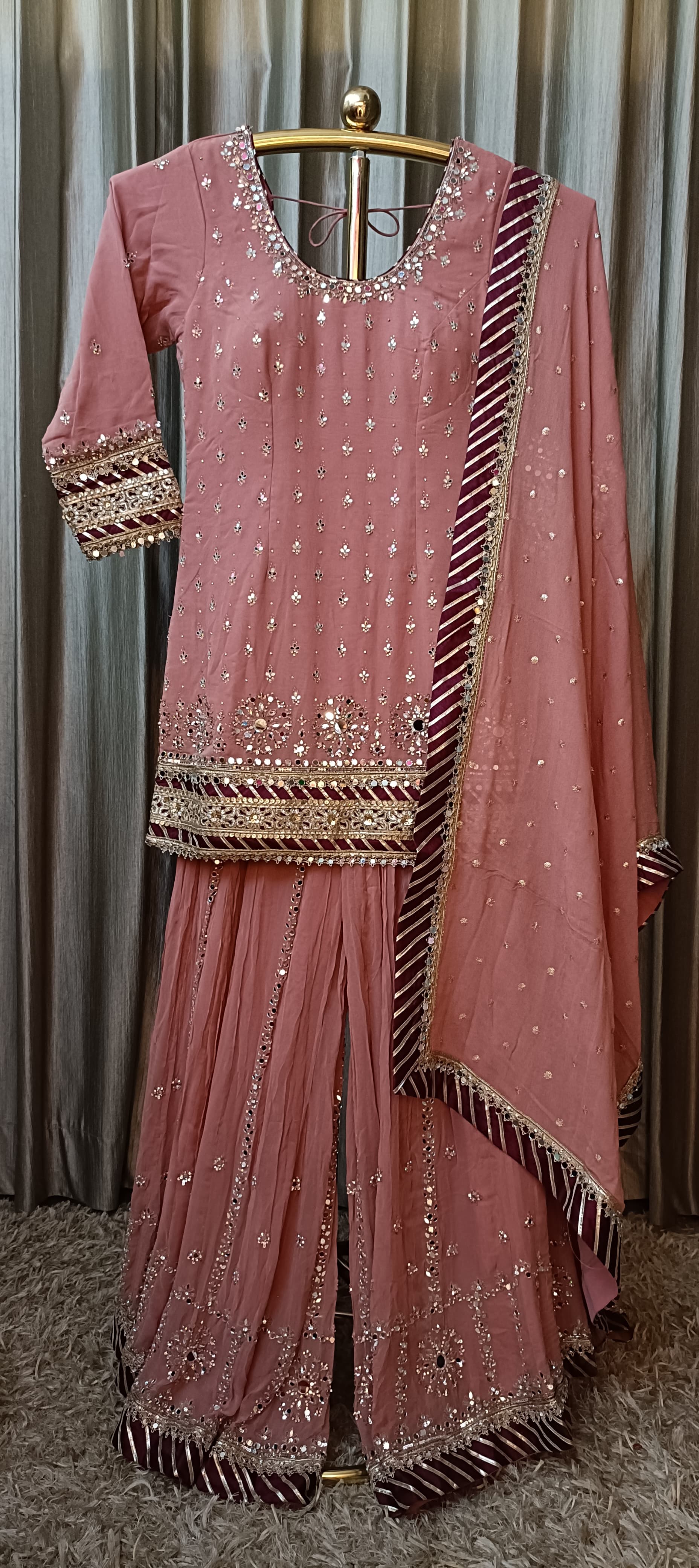 HANDWORK PALAZZO SUIT
