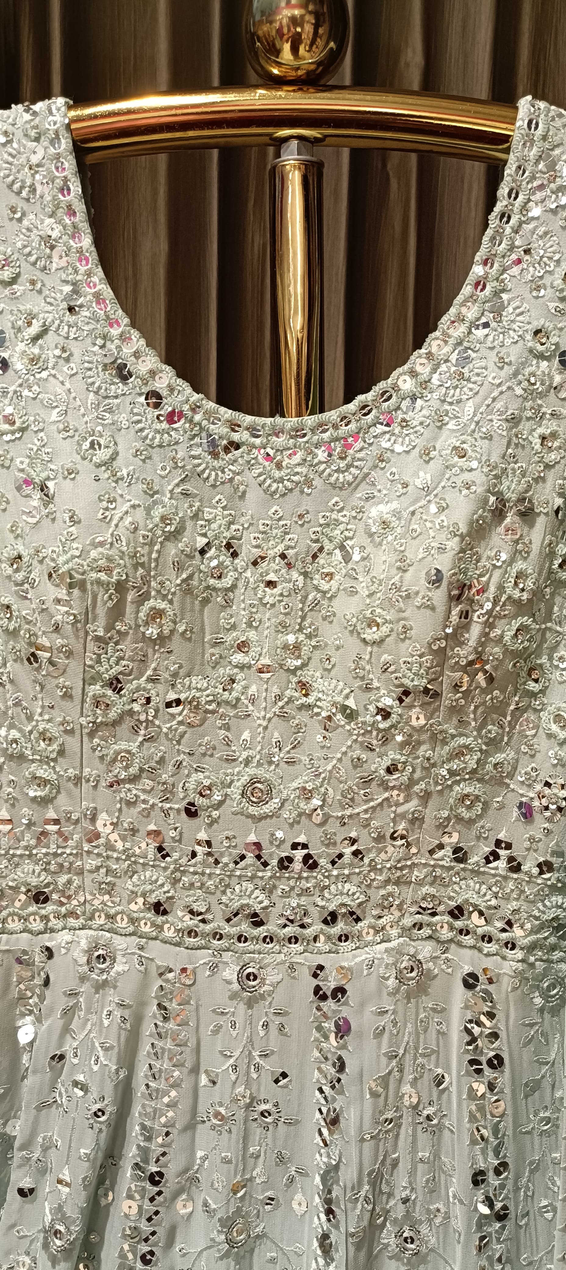 GEORGETTE ANAKALI SUIT RECEPTION LOOK GOWN