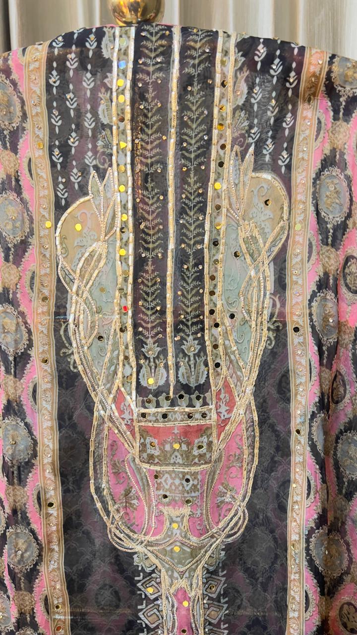 UNSTITICHED DRESS MATERIAL ,SEMI PARTY WEAR