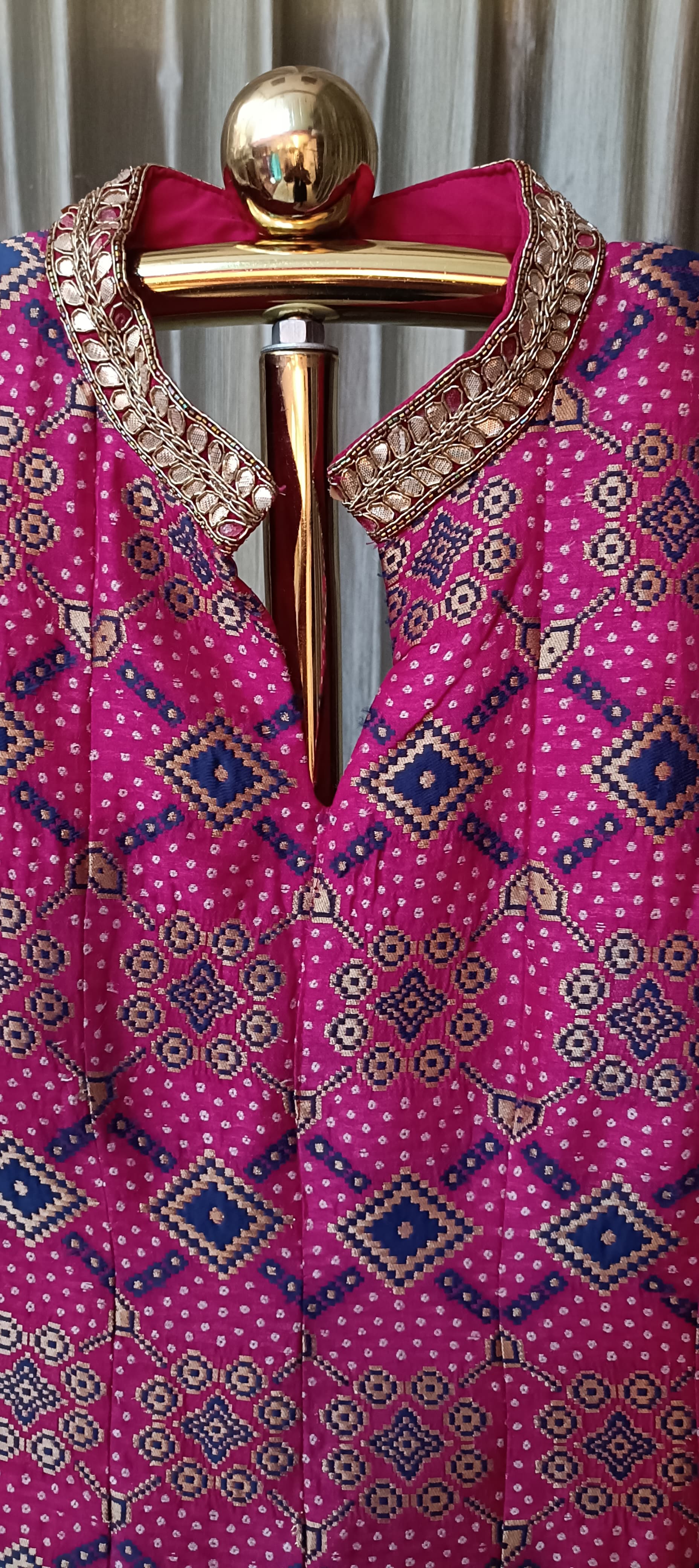 BANARASI SILK ANARKALI DRESS