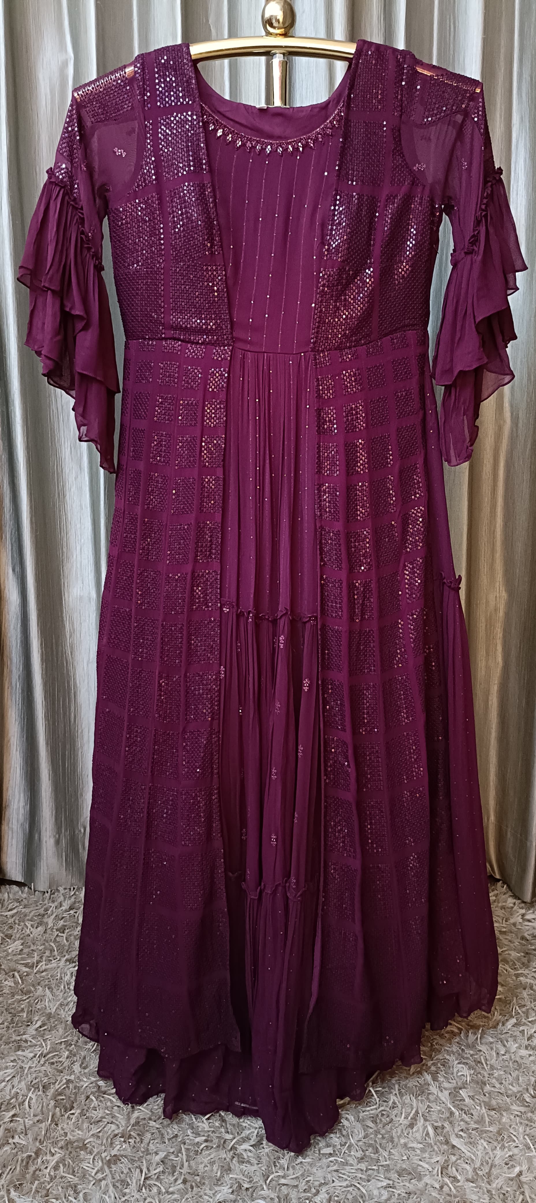 INDO-WESTERN,JACKET STYLE,SANGEET,COCKTAIL PARTY WEAR GOWN