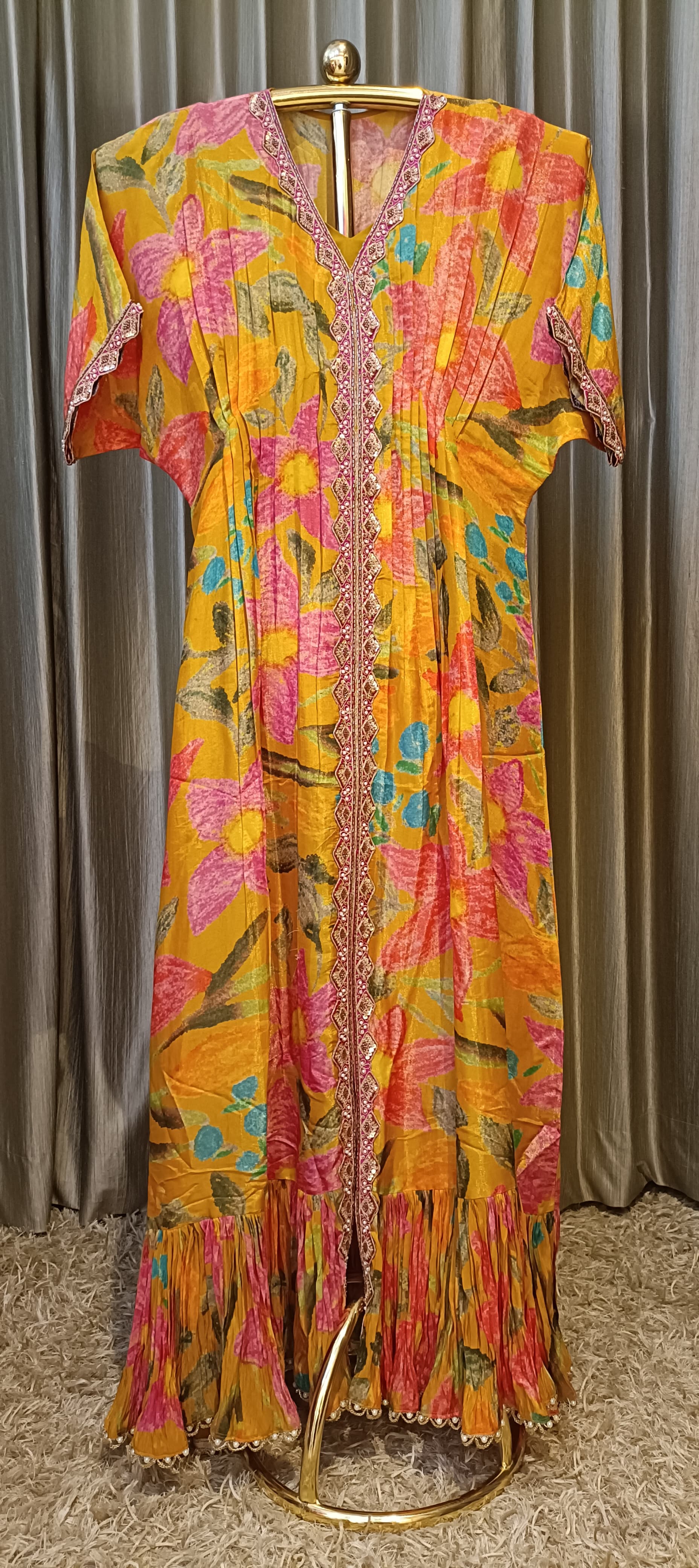 INDO-WESTERN,FLORAL,PARTY WEAR,SANGEET,HALDI,SUIT
