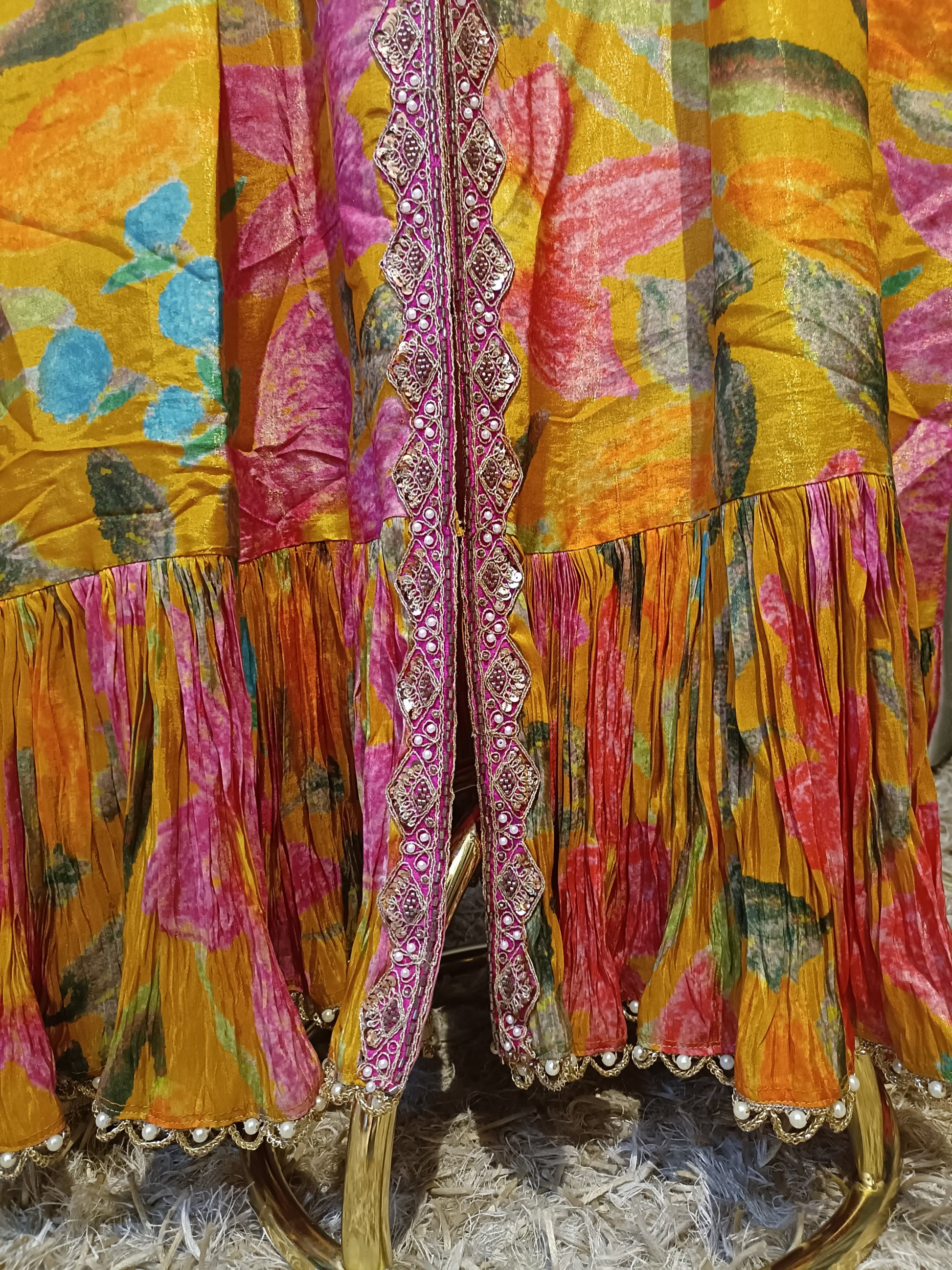 INDO-WESTERN,FLORAL,PARTY WEAR,SANGEET,HALDI,SUIT