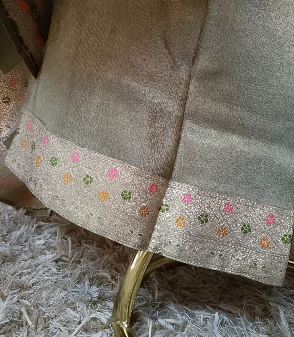 SILK PALAZOO LONG KURTI DRESS MEHNDI OCCASSION