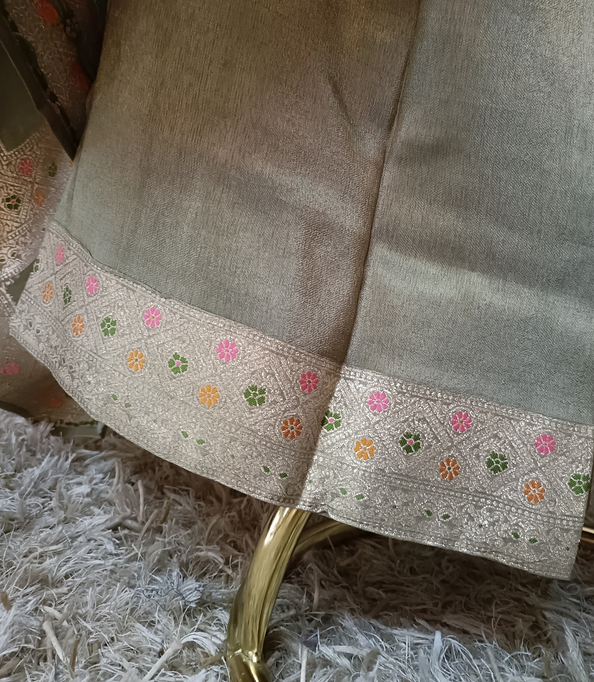 SILK PALAZOO LONG KURTI DRESS MEHNDI OCCASSION