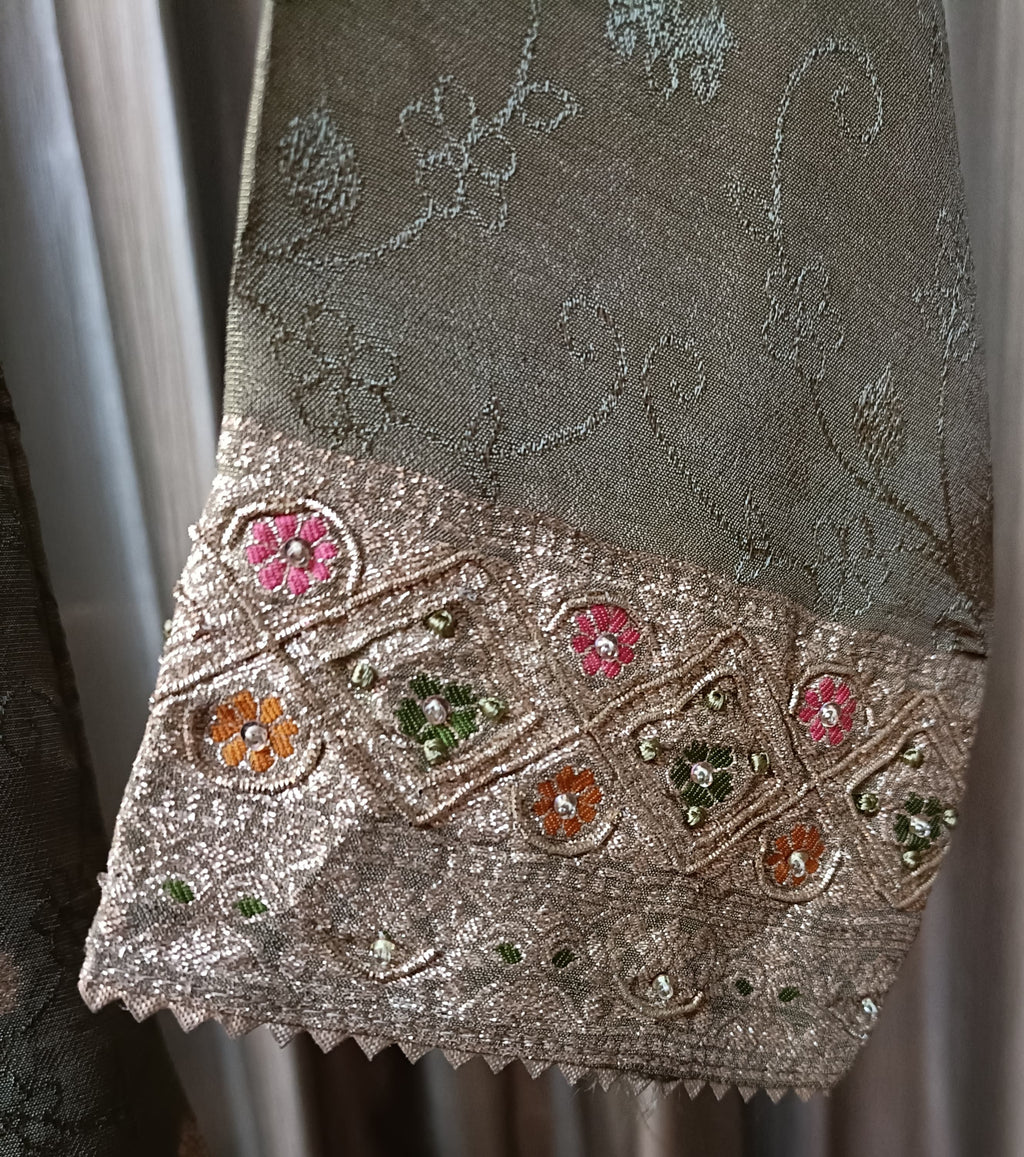 SILK PALAZOO LONG KURTI DRESS MEHNDI OCCASSION