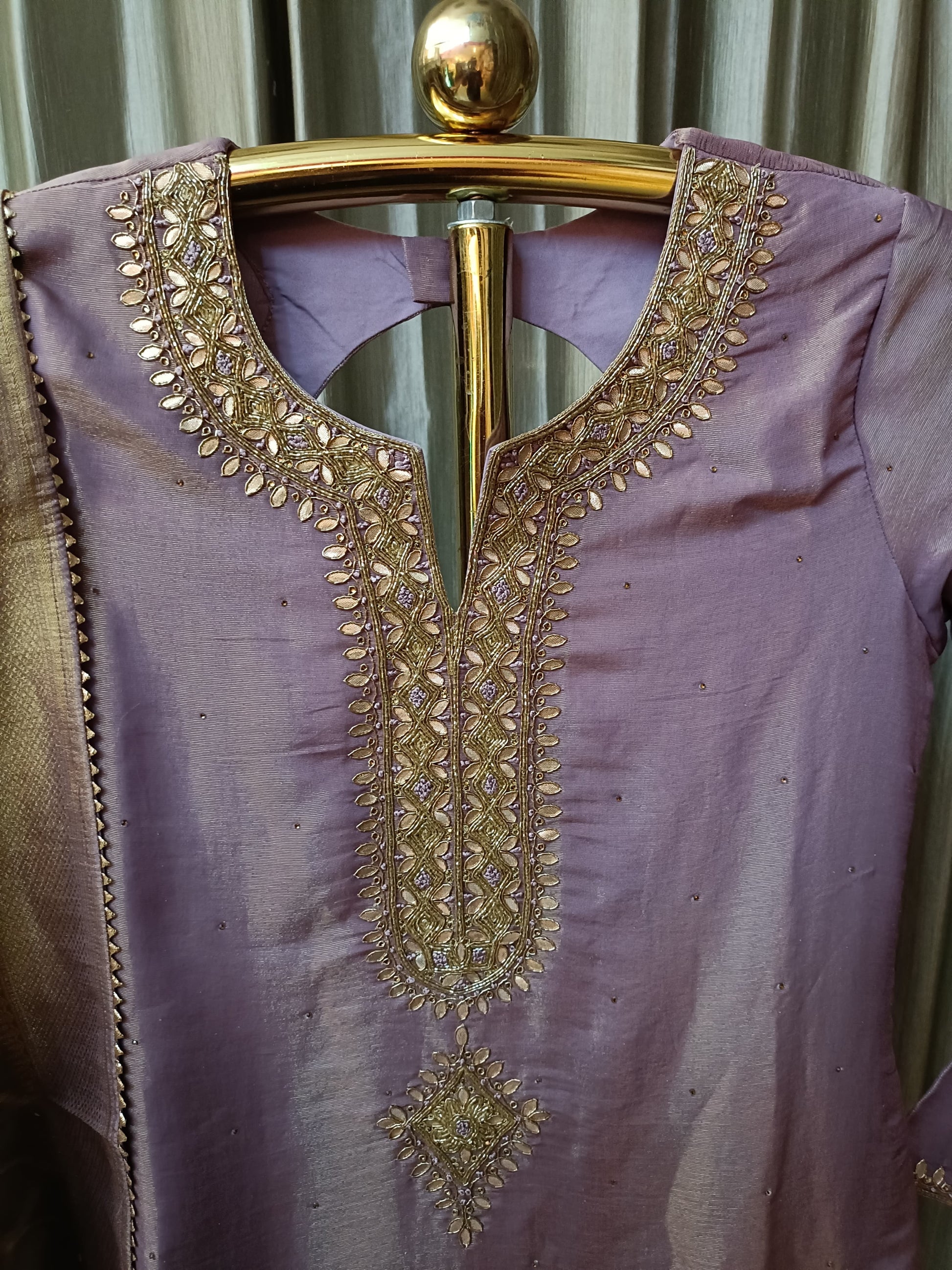 SIMMER ORGENZA KURTI SET PARTY WEAR
