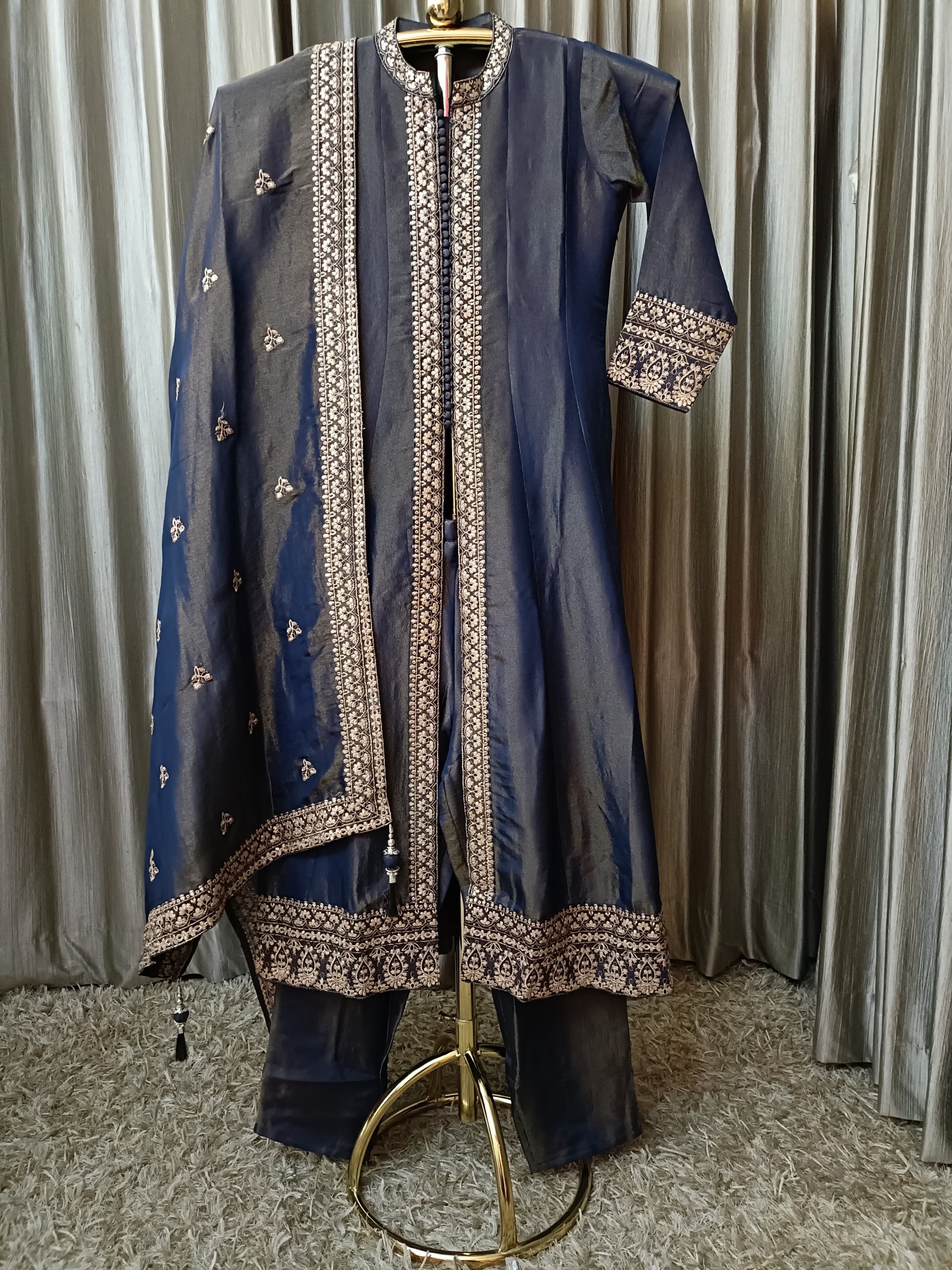 TISSUE KURTA SET SEMI PARTY WEAR