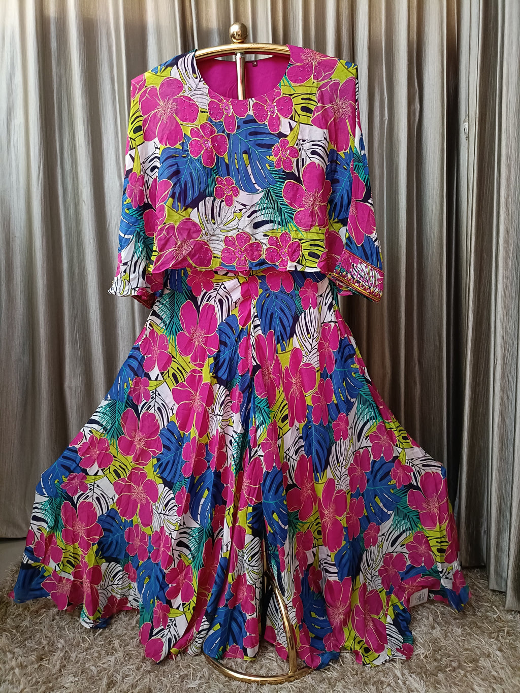 GEORGETTE FLORAL PRINT PALAZZO SET SUMMER WEAR