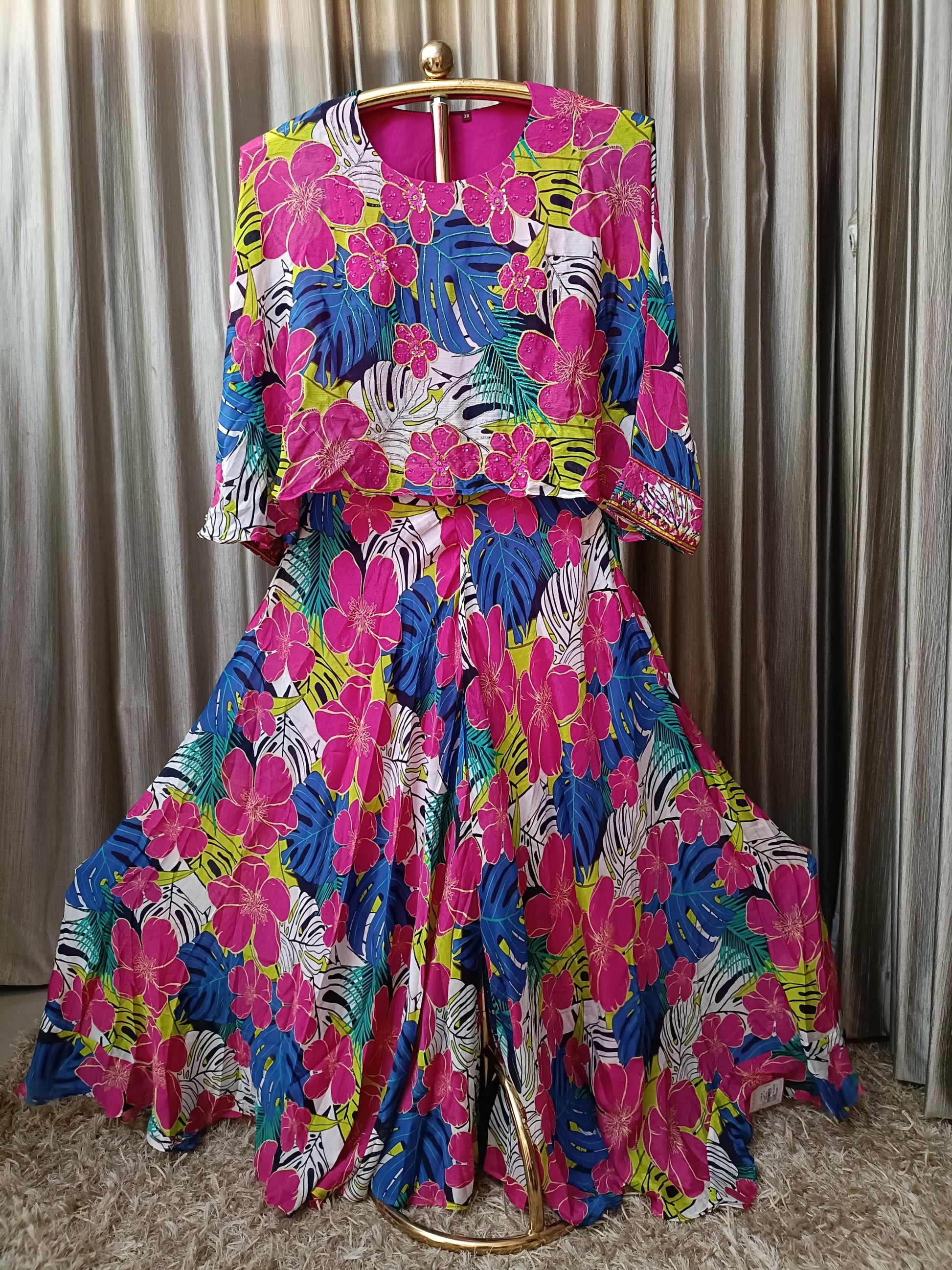 GEORGETTE FLORAL PRINT PALAZZO SET SUMMER WEAR