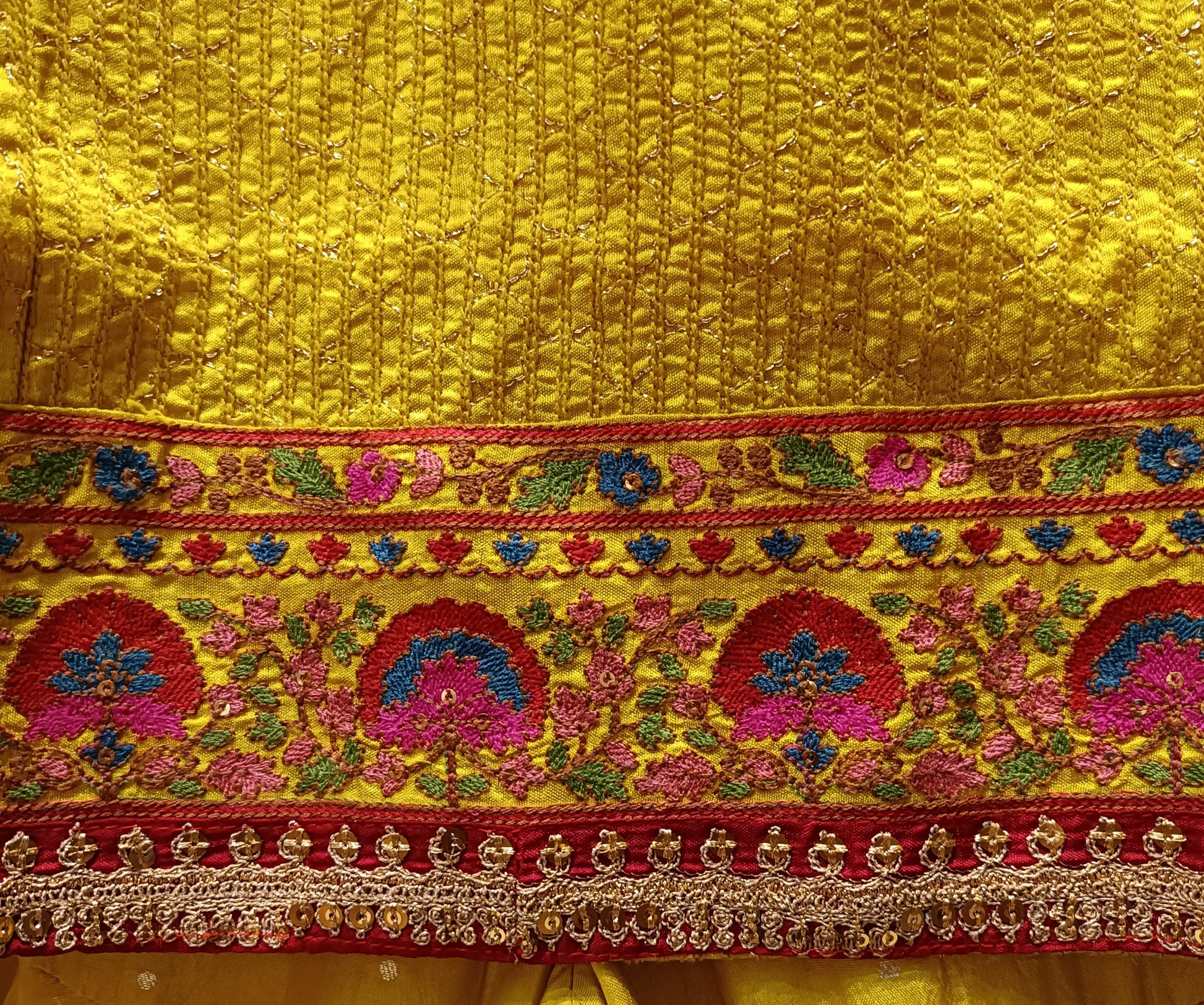 CHINNON SILK GHARARA SET. HALDI,SANGEET, FESTIVE OCCASSION PARTY WEAR