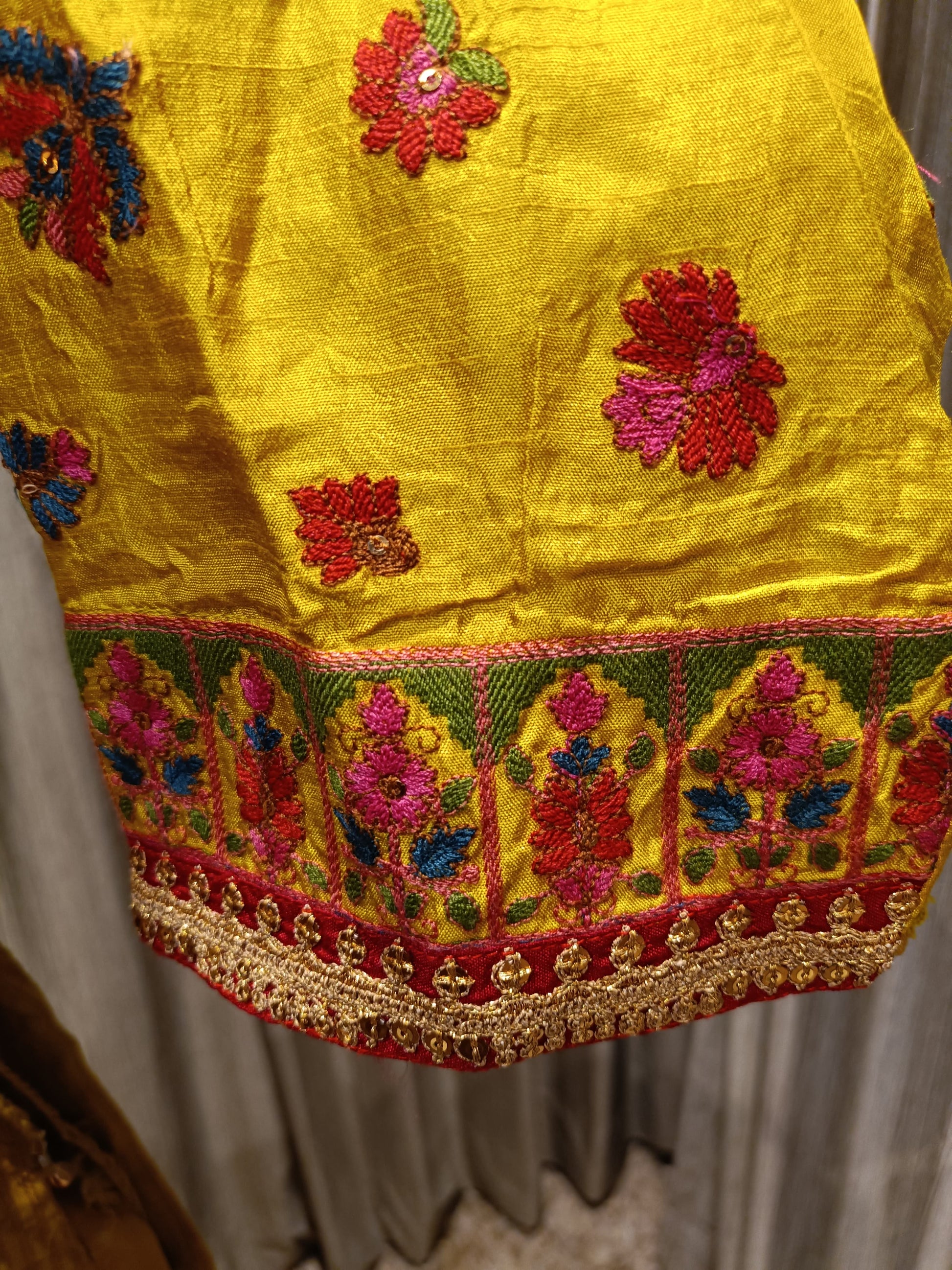 CHINNON SILK GHARARA SET. HALDI,SANGEET, FESTIVE OCCASSION PARTY WEAR