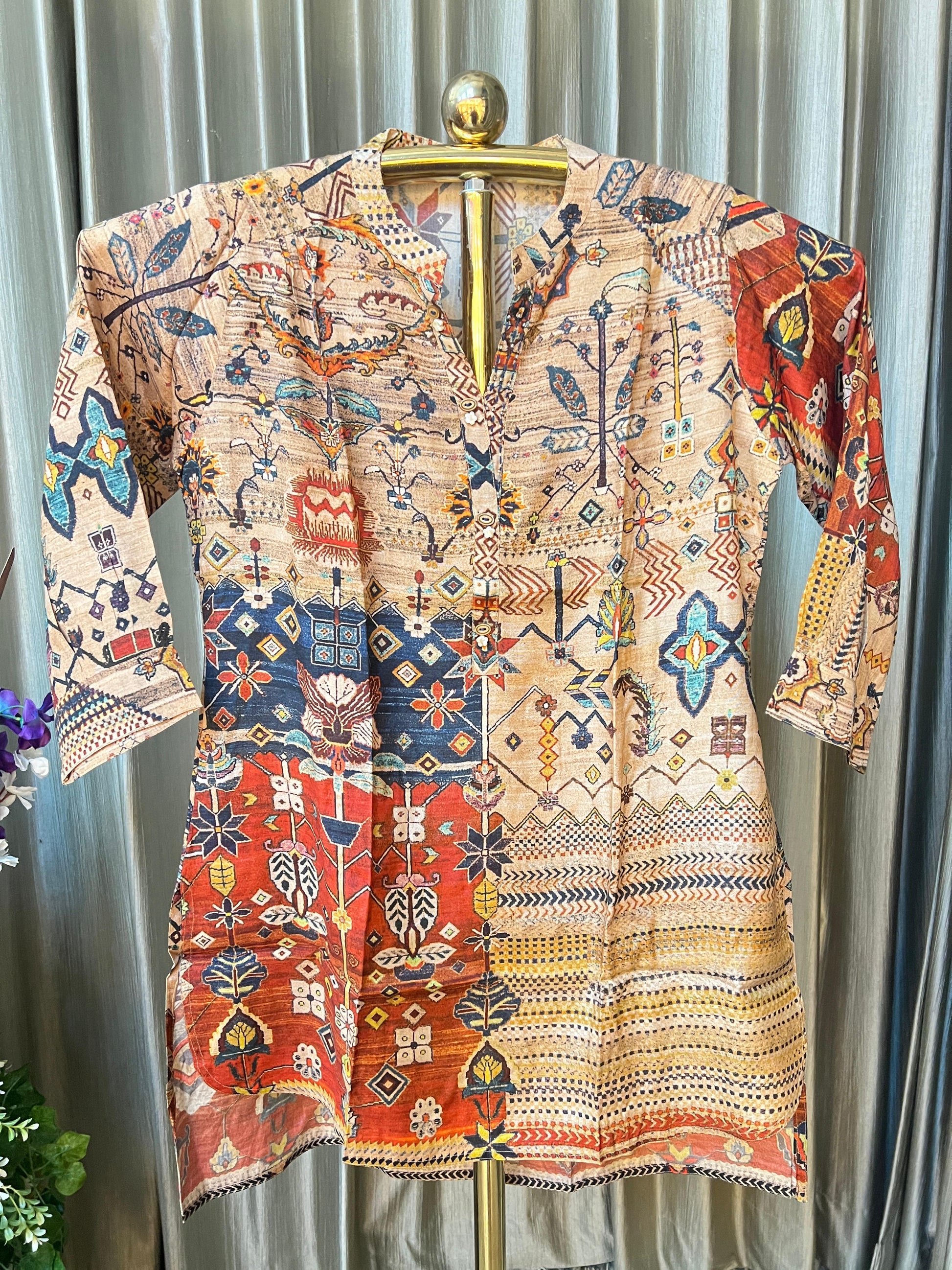 DAILY WEAR SHORT PRINTED KURTI STYLE