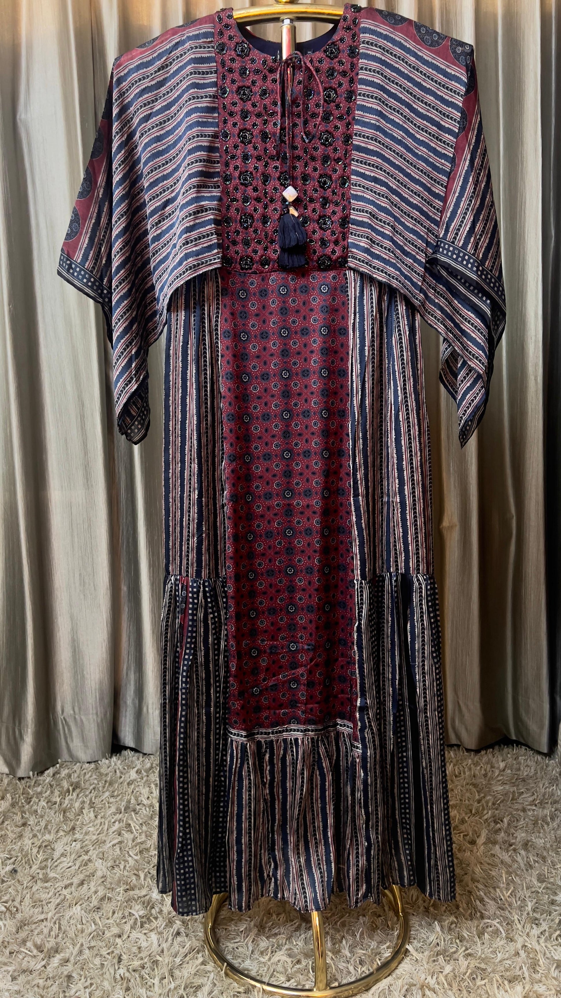 A-LINE LONG KURTI SEMI FESTIVE WEAR