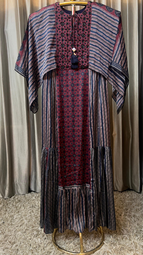 A-LINE LONG KURTI SEMI FESTIVE WEAR