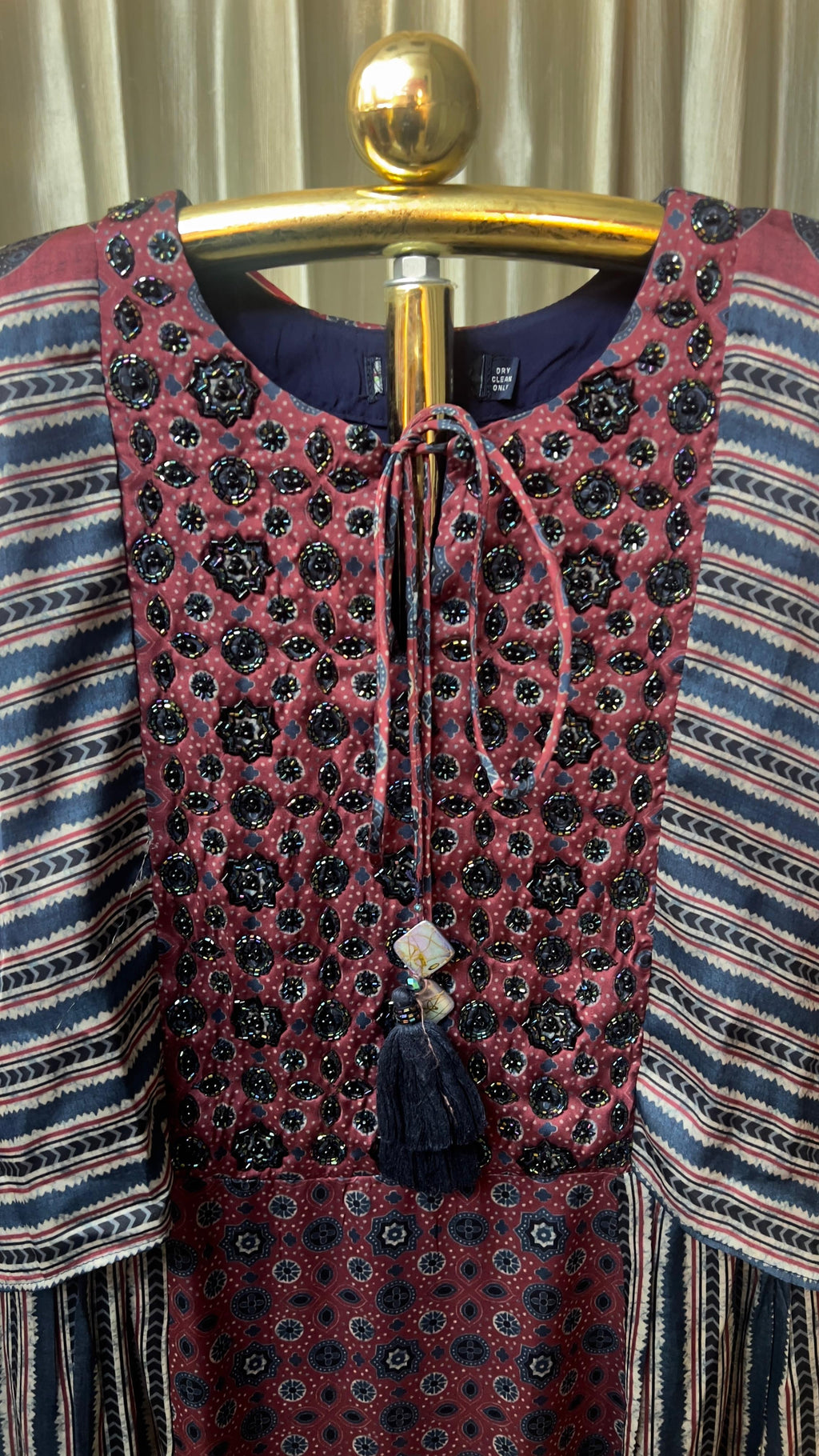 A-LINE LONG KURTI SEMI FESTIVE WEAR
