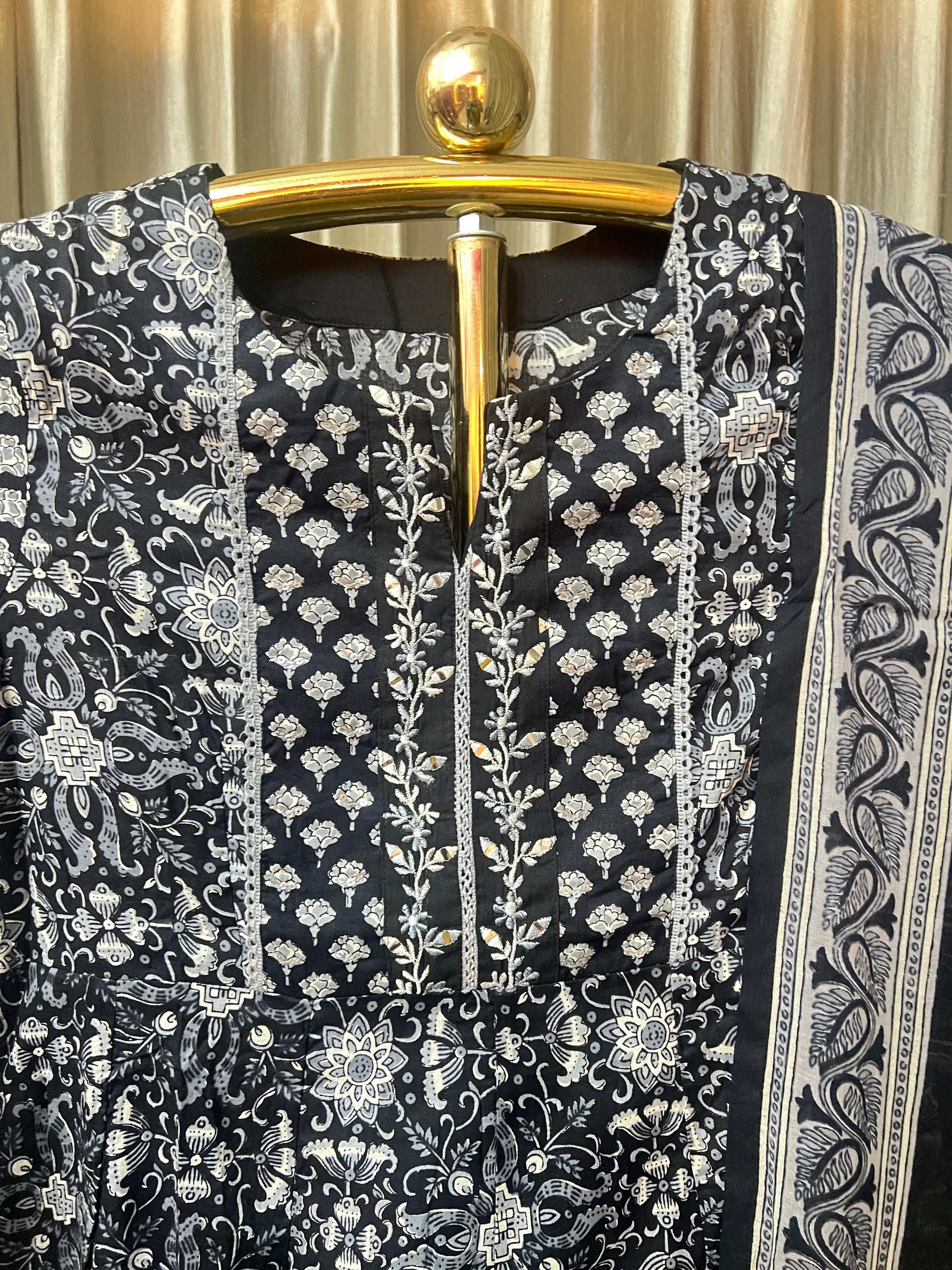 OFFCE,DAILY WEAR PRINTED COTTON KURTA SET