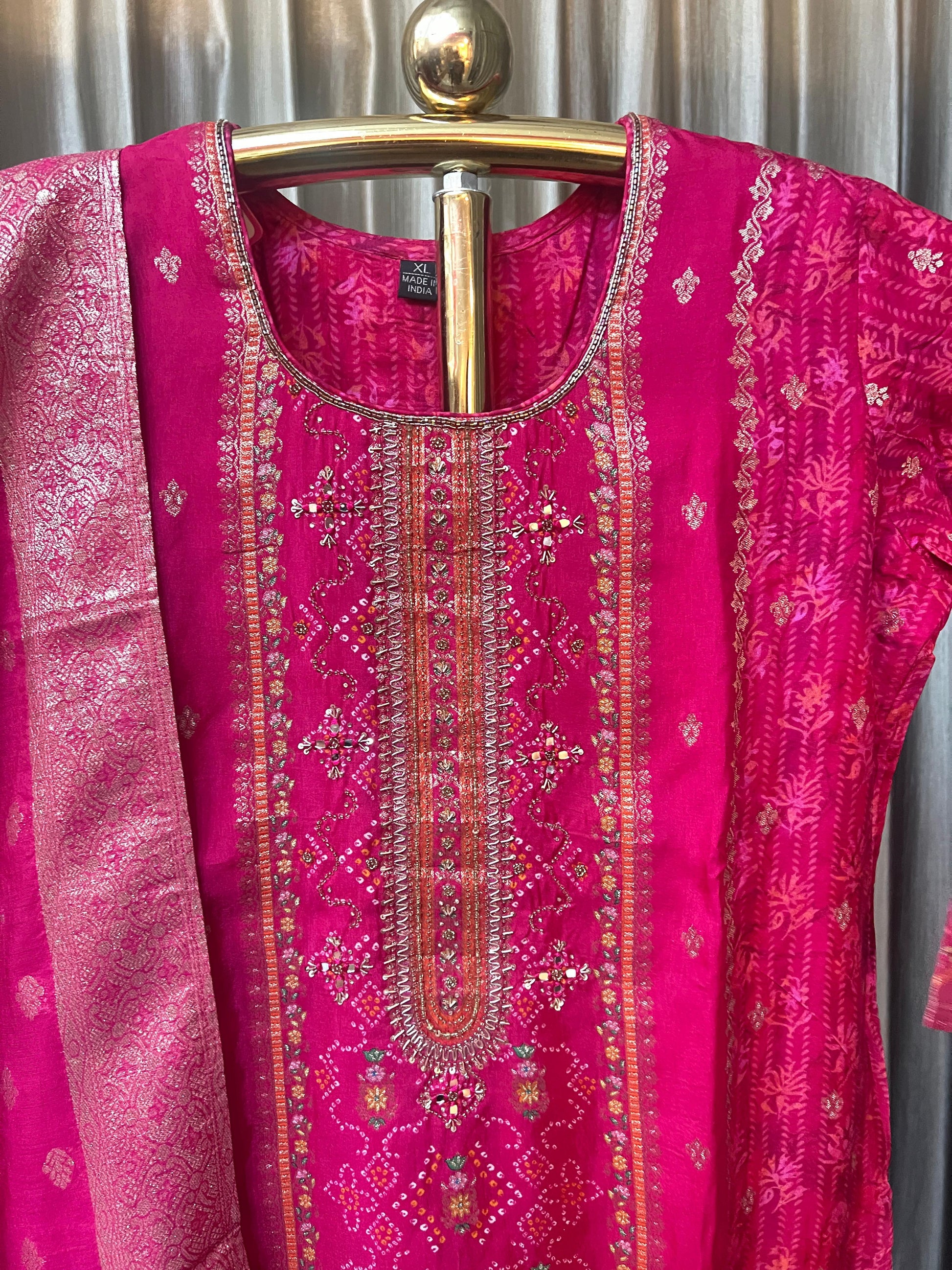 DOLA SILK KURTA SET, PARTY ,FESTIVE, OCCASSION ,TRADITIONAL WEAR