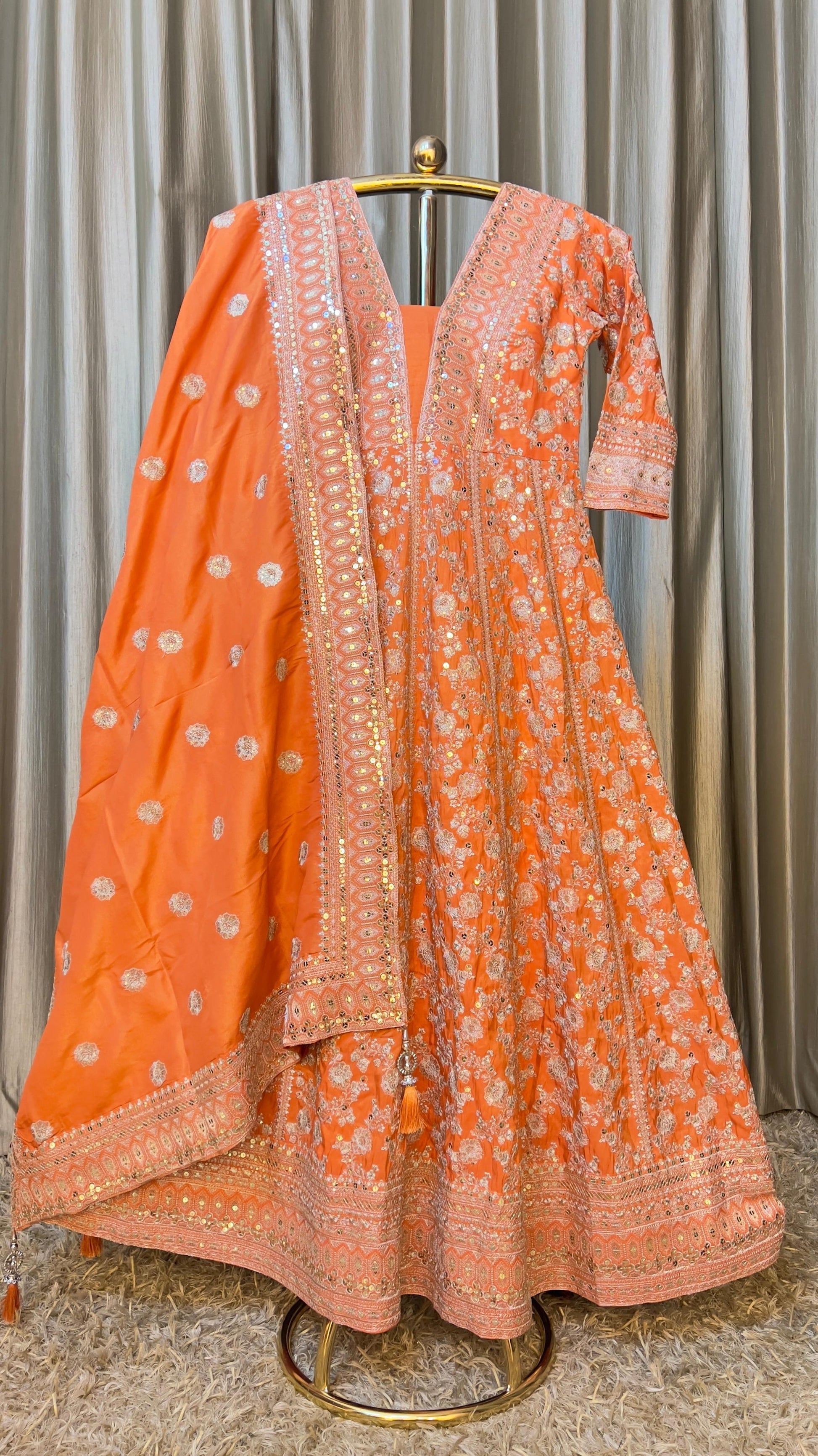 ANARKALI DRESS WEDDING,RECEPTION,FUNCTIONAL EVENING GOWN STYLE OUTFIT