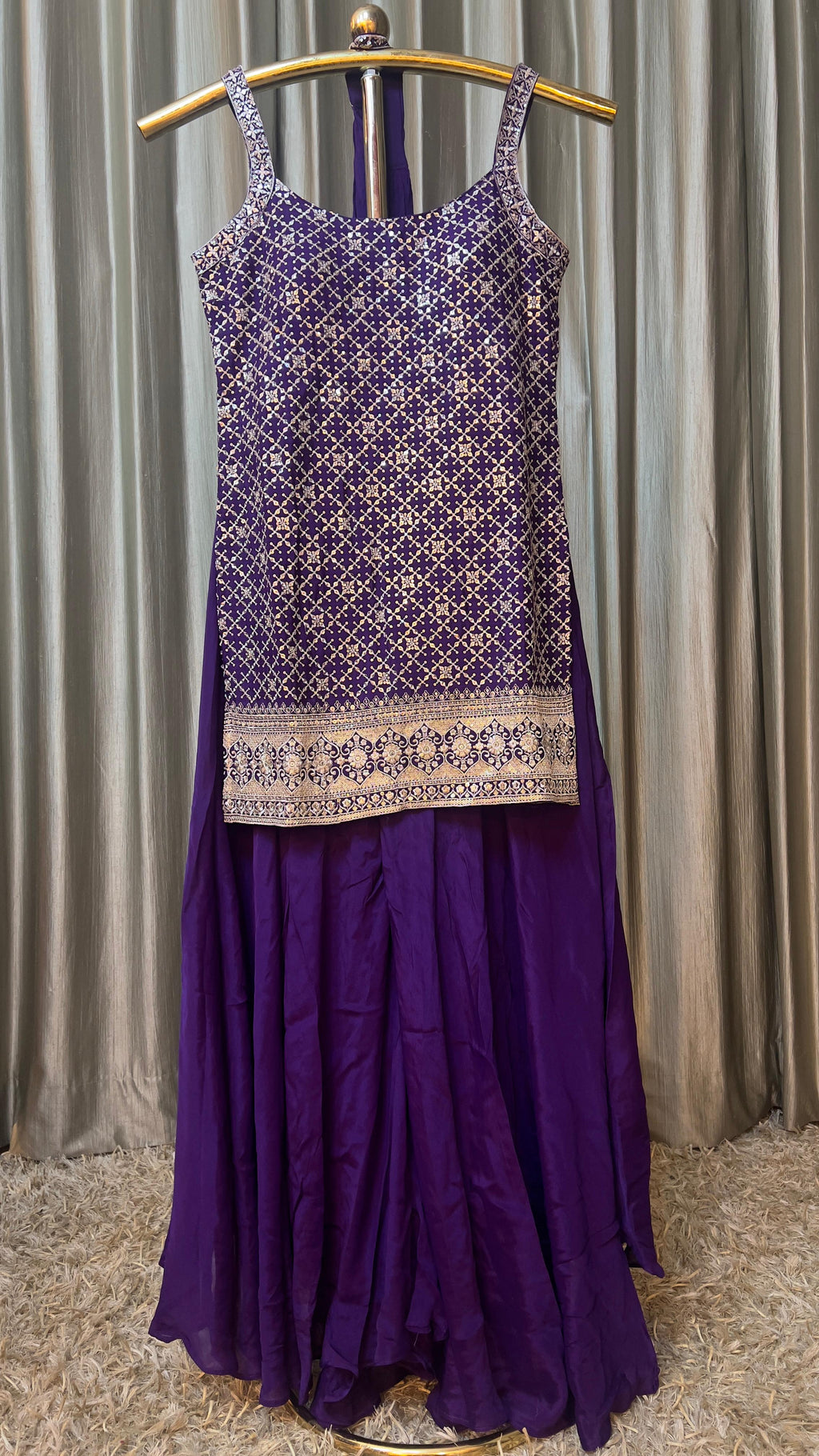 SPAGHATTI STRAP PALAZZO SET,SANGEET,FESTIV OCCASSION OUTFIT