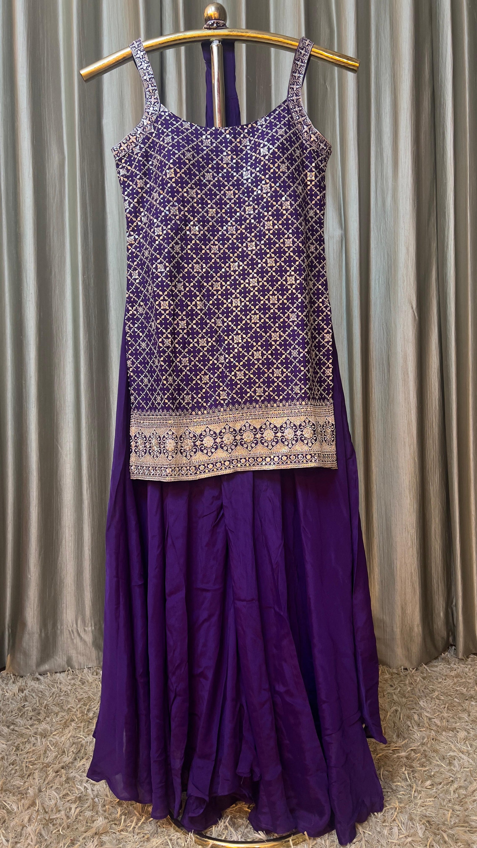 SPAGHATTI STRAP PALAZZO SET,SANGEET,FESTIV OCCASSION OUTFIT