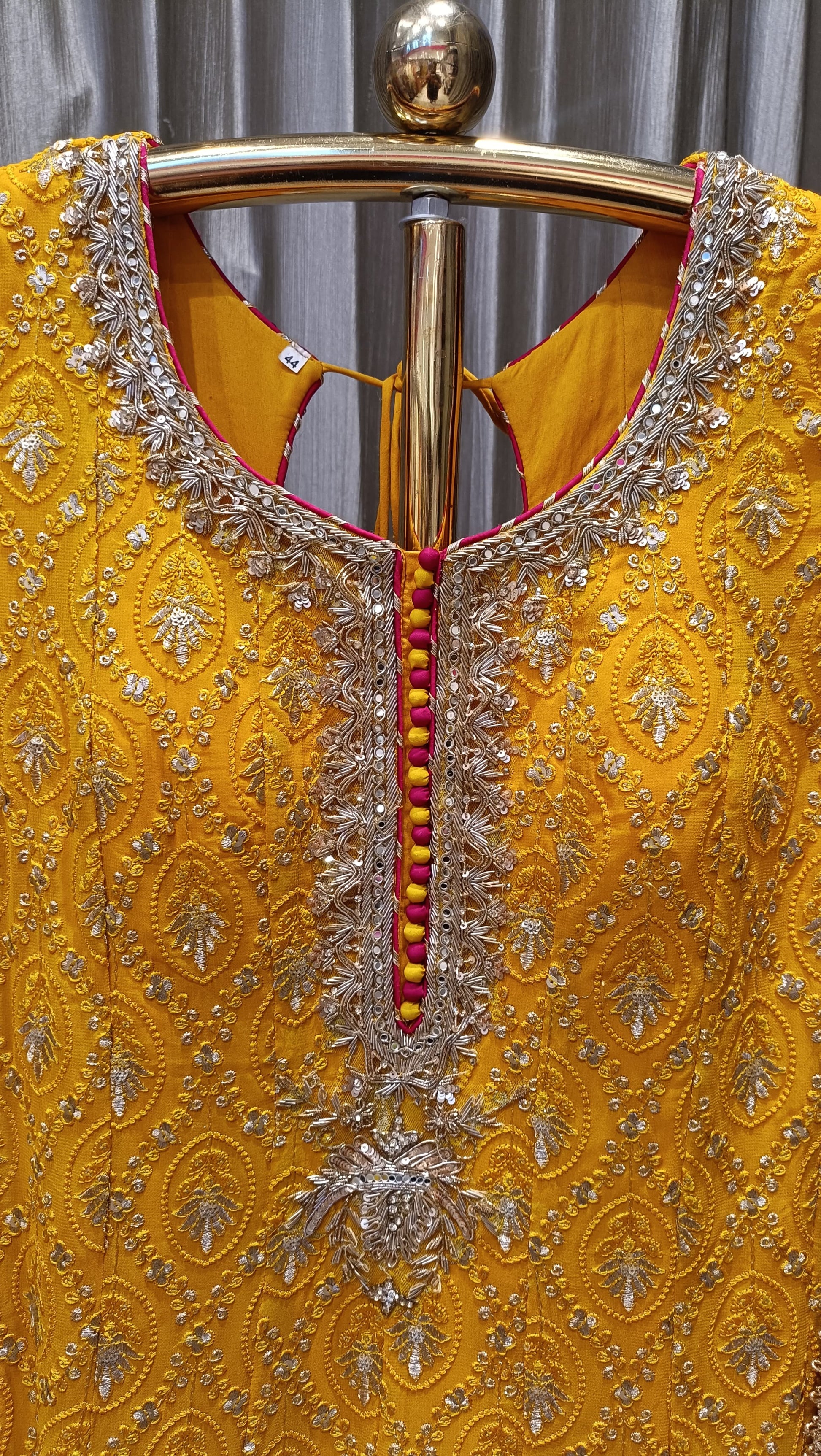 FLOOR LENGTH ANARKALI OUTFIT,HALDI,FESTIVE FUNCTION,TRADITIONAL,PARTY WEAR