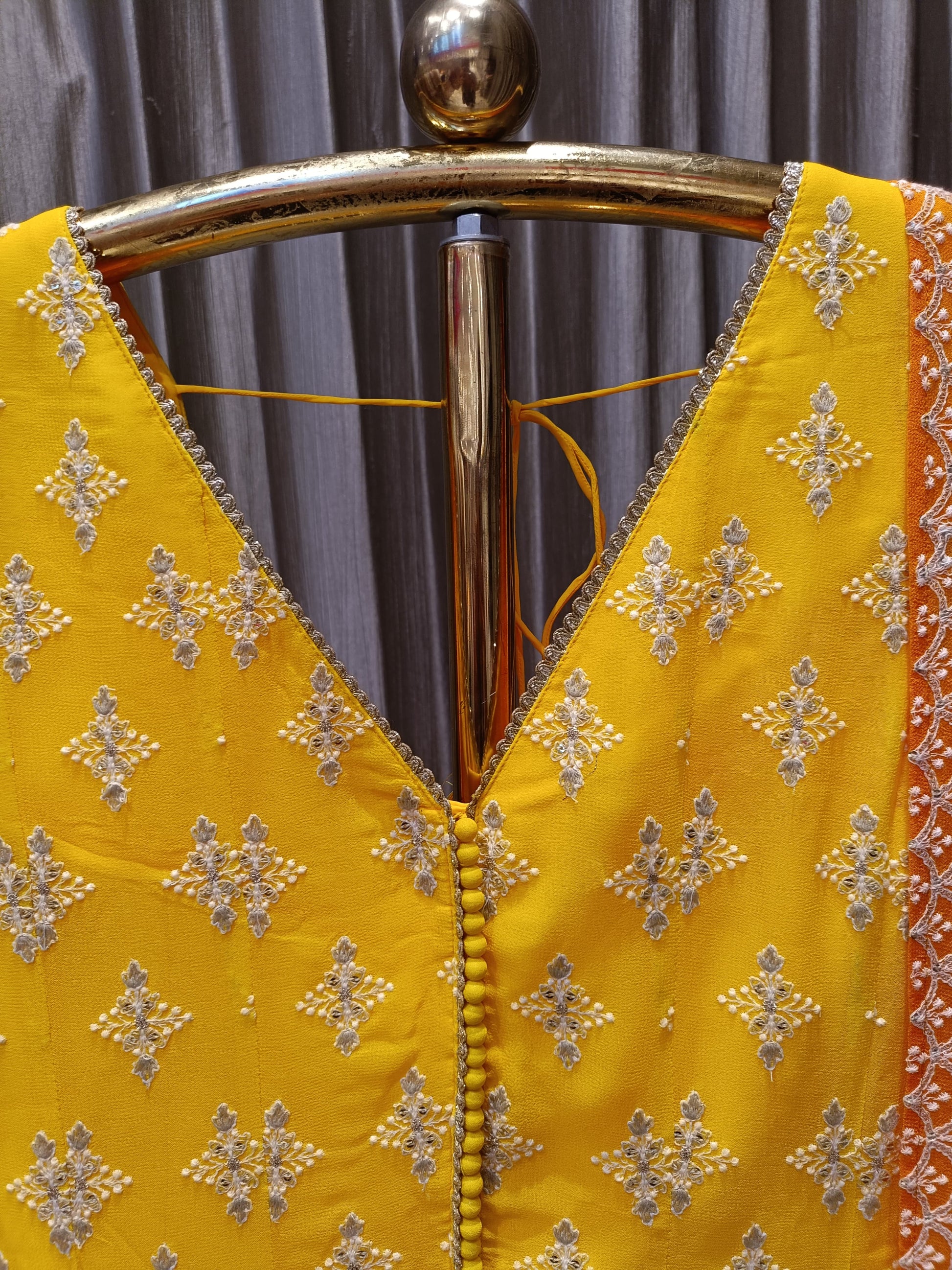 A-LINE FLARE TOP WITH PALAZZO SET,HALDI,FESTIVE,OCCASSION PARTY WEAR