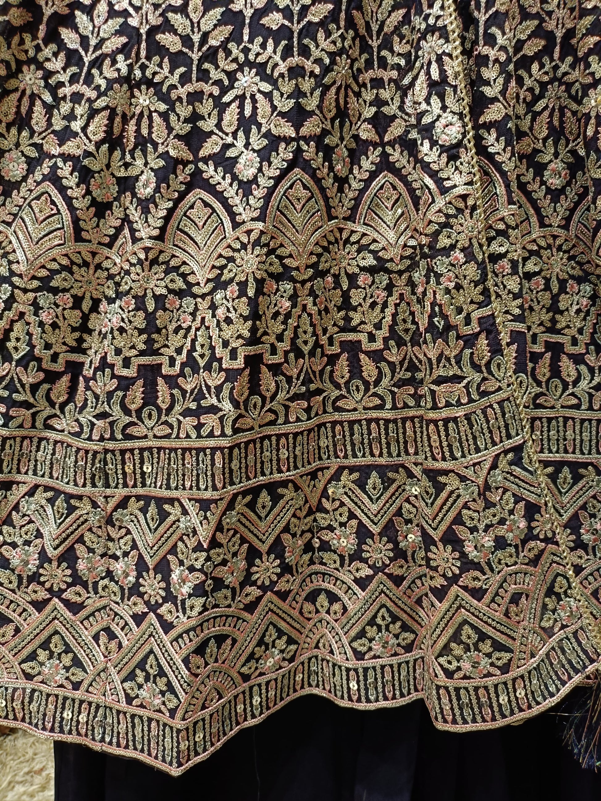 FRONT SLIT CUT PALAZZO OUTFIT, SANGEET,RECEPTION,PARTY WEAR OUTFIT