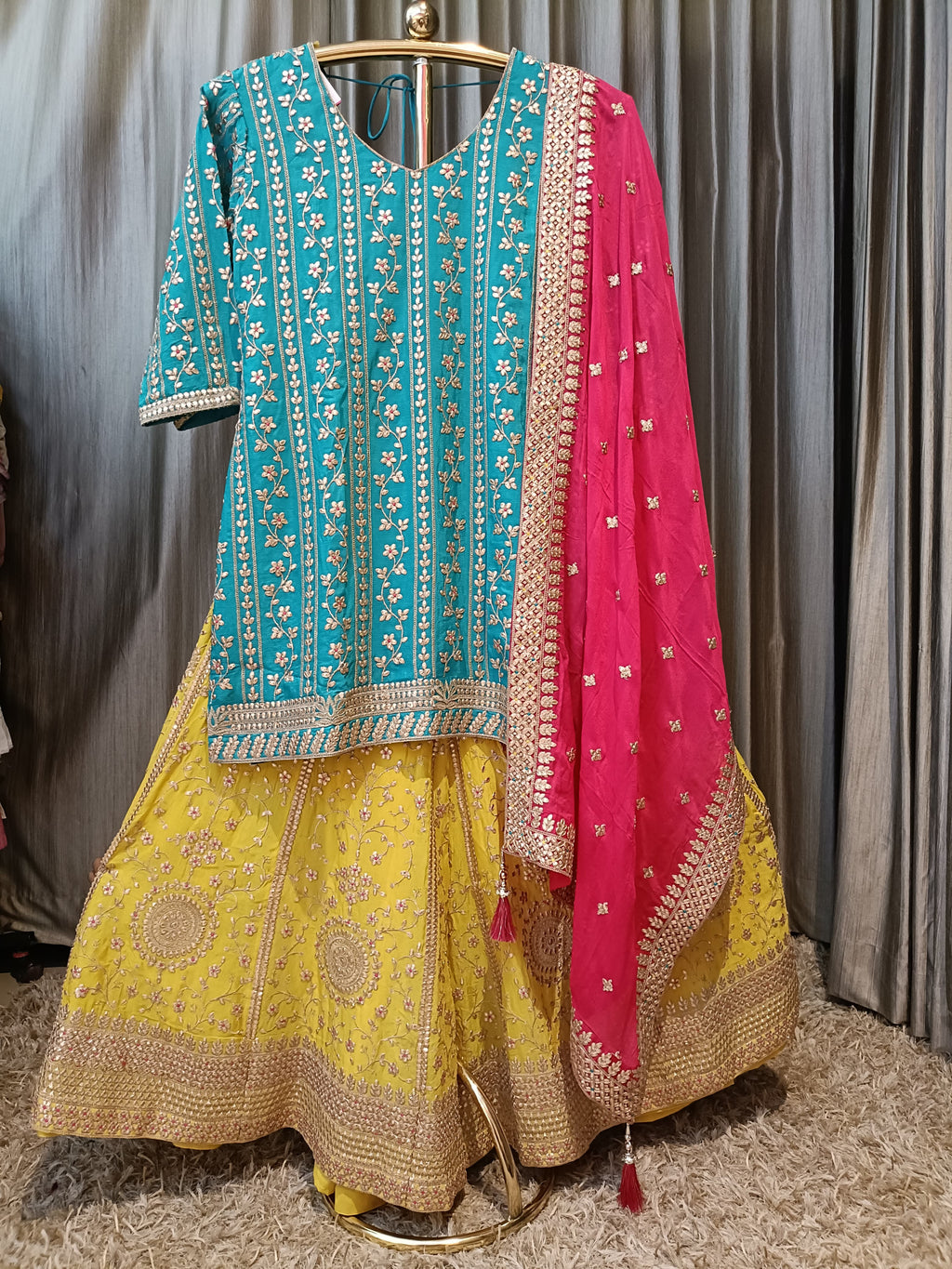 PALAZZO SUIT PARTY WEAR, OCCASSION FESTIVE TRADITIONAL, FUNCTION OUTFIT