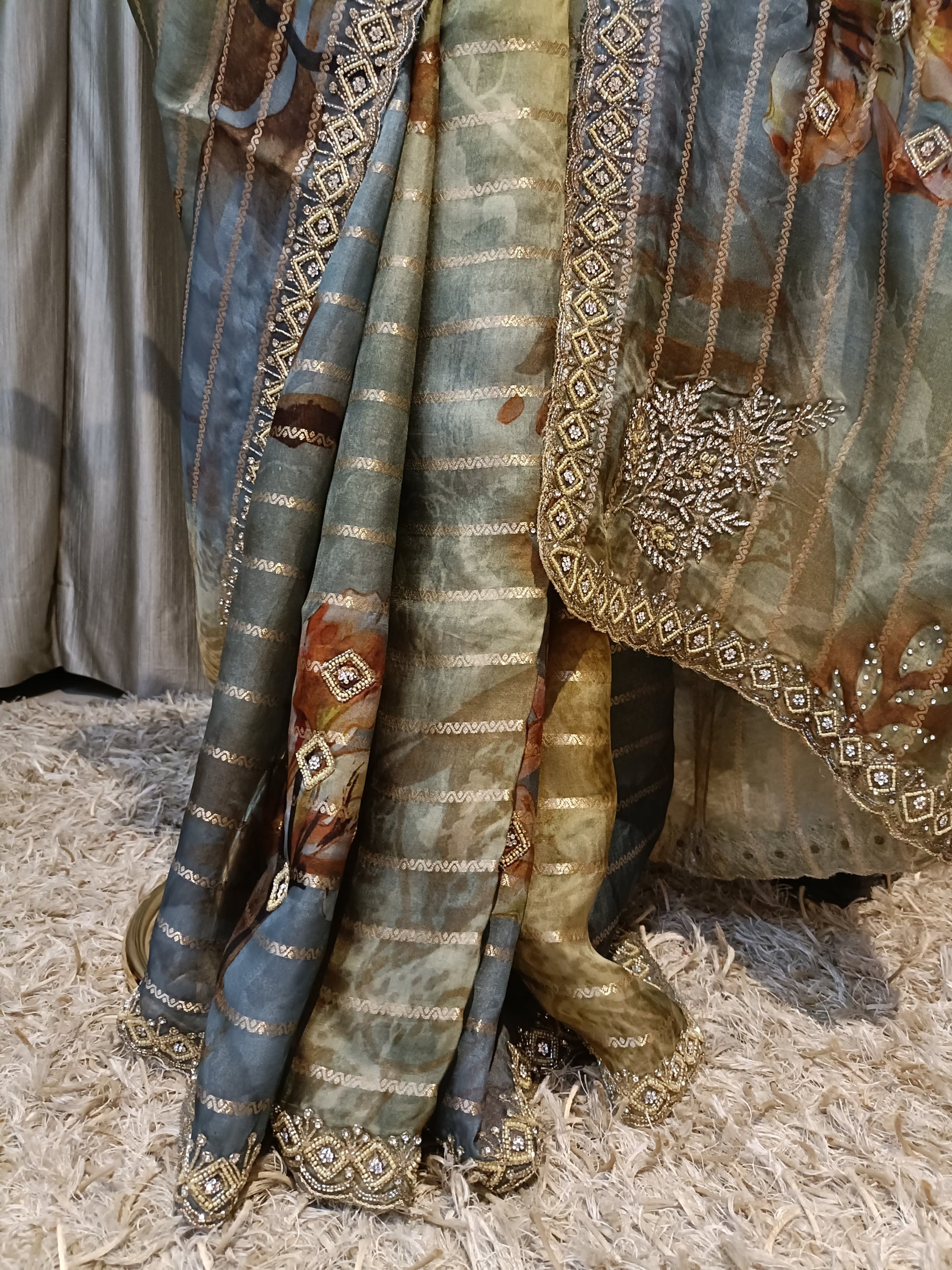 BANARSI SILK SAREE SANGEET,PARTY WEAR
