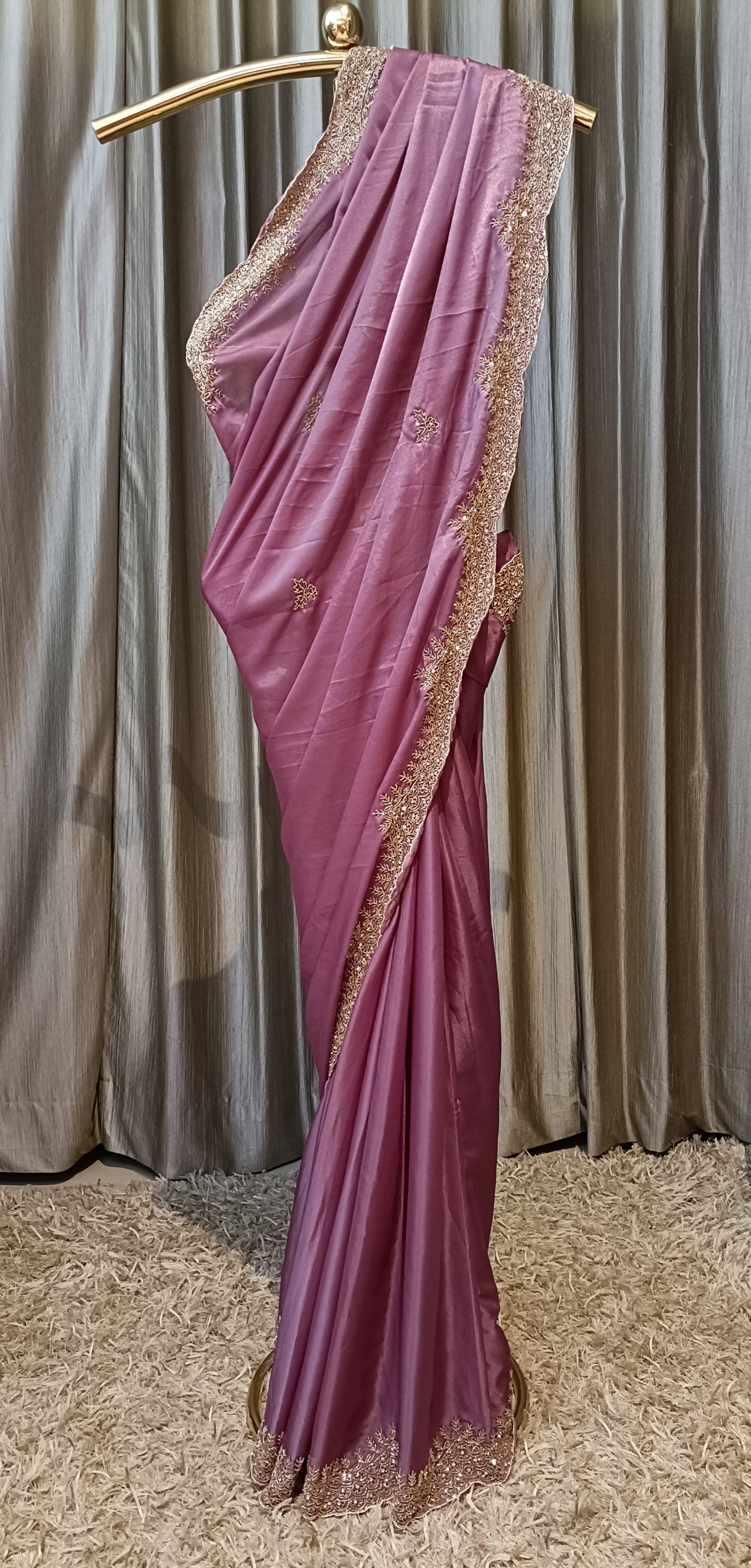 SIMMER TISSUE SAREE ,COCKTAIL PARTIES,EVENING EVENT, RECEPTION