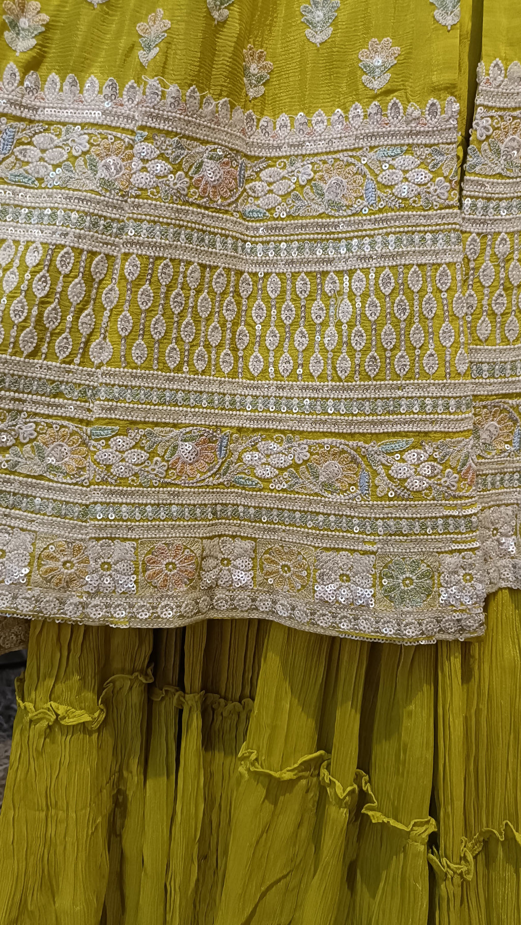 GHARARA SET HALDI,CEREMONEY,FESTIVE OCCASSION WEAR OUTFIT