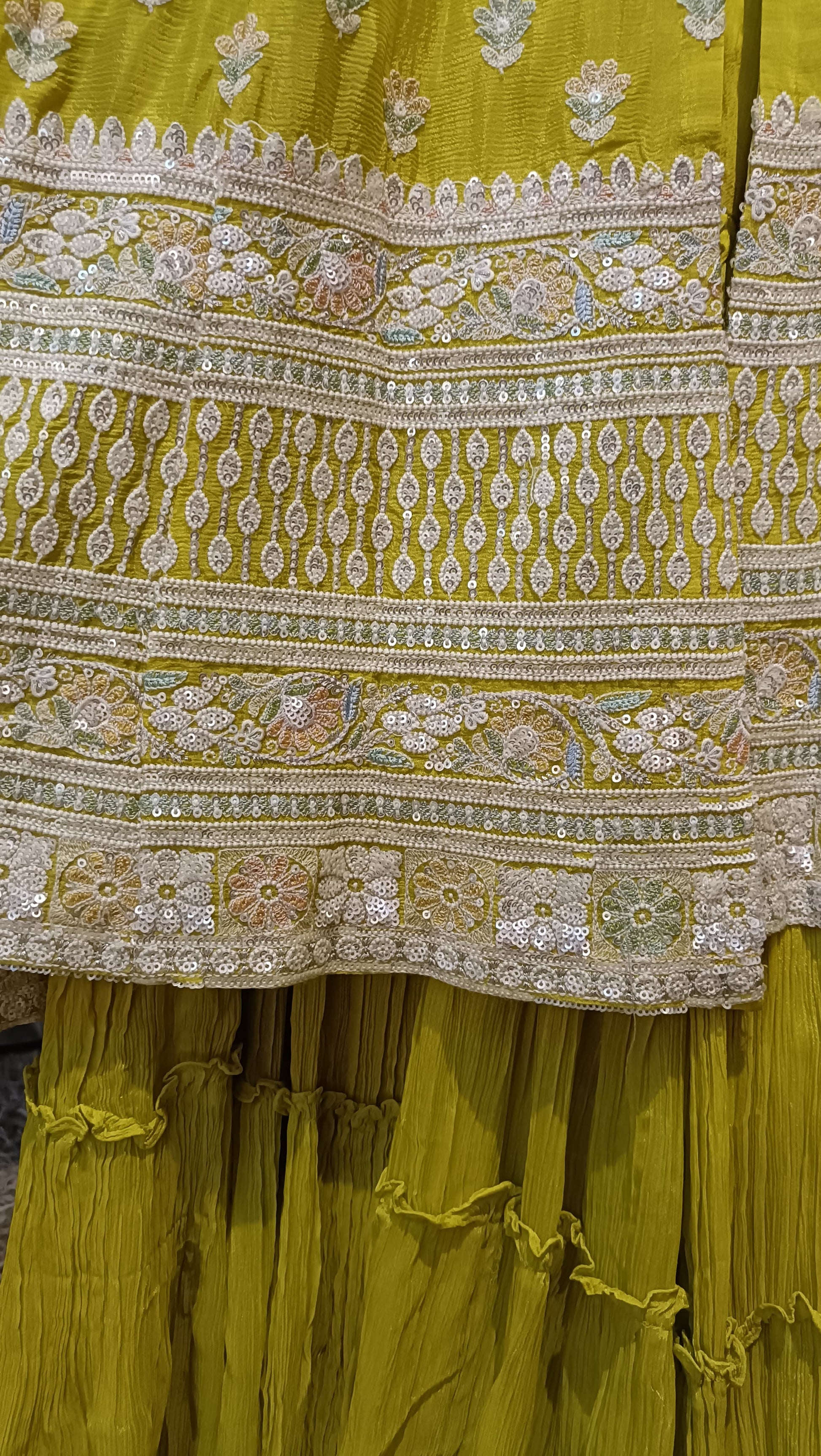 GHARARA SET HALDI,CEREMONEY,FESTIVE OCCASSION WEAR OUTFIT